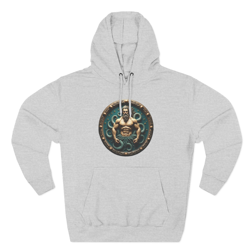 Trident Warrior Hoodie — Mythic Neptune Muscle Graphic Hoodie