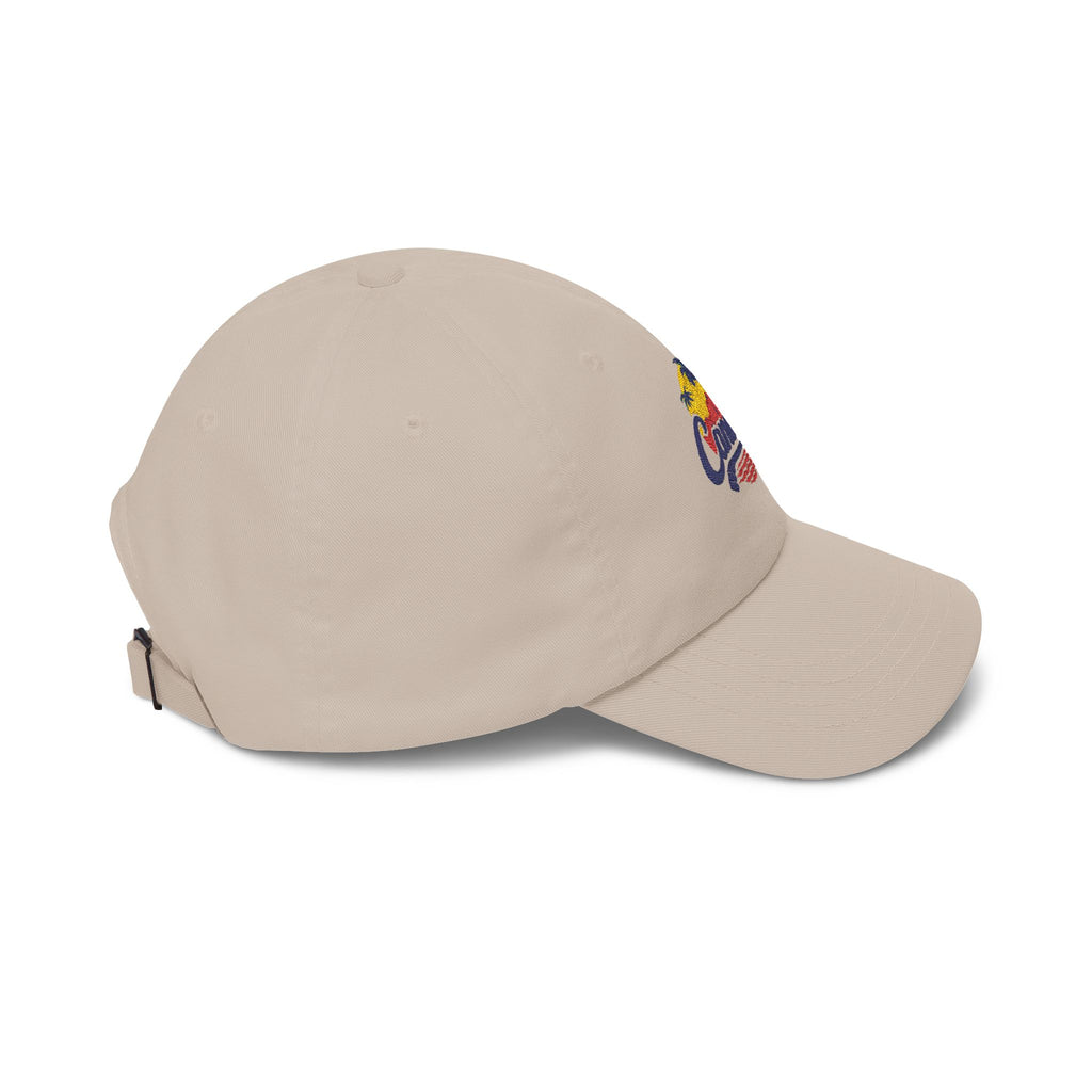 Canada Tropical Dad Cap — Vintage Palm Tree Sunset Embroidered Hat