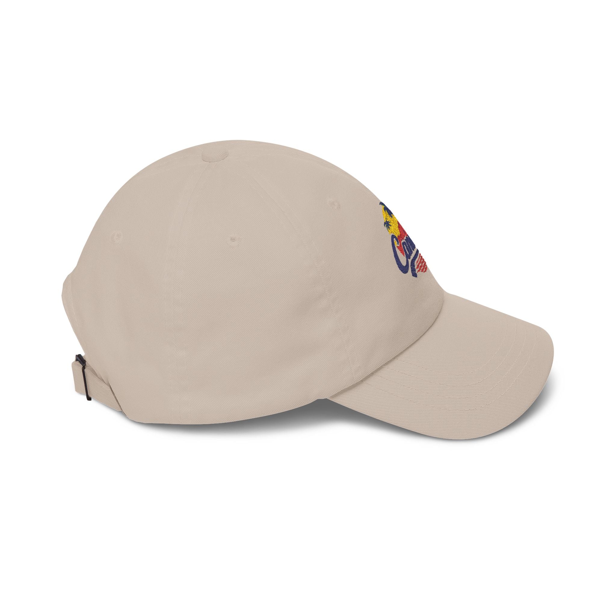 Canada Tropical Dad Cap — Vintage Palm Tree Sunset Embroidered Hat