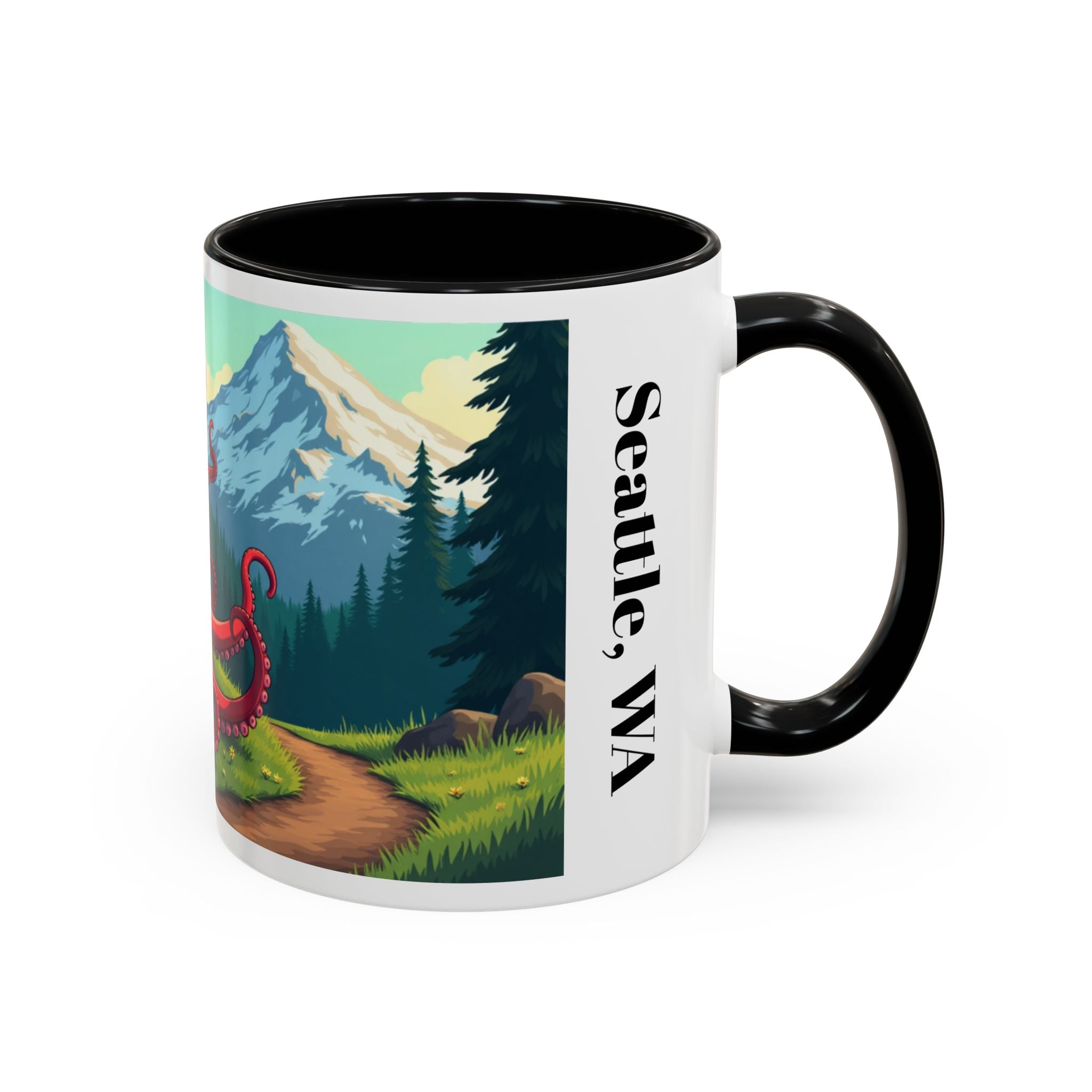 Coffee Mug — Seattle Octopus Scenic Accent Mug (11/15oz)