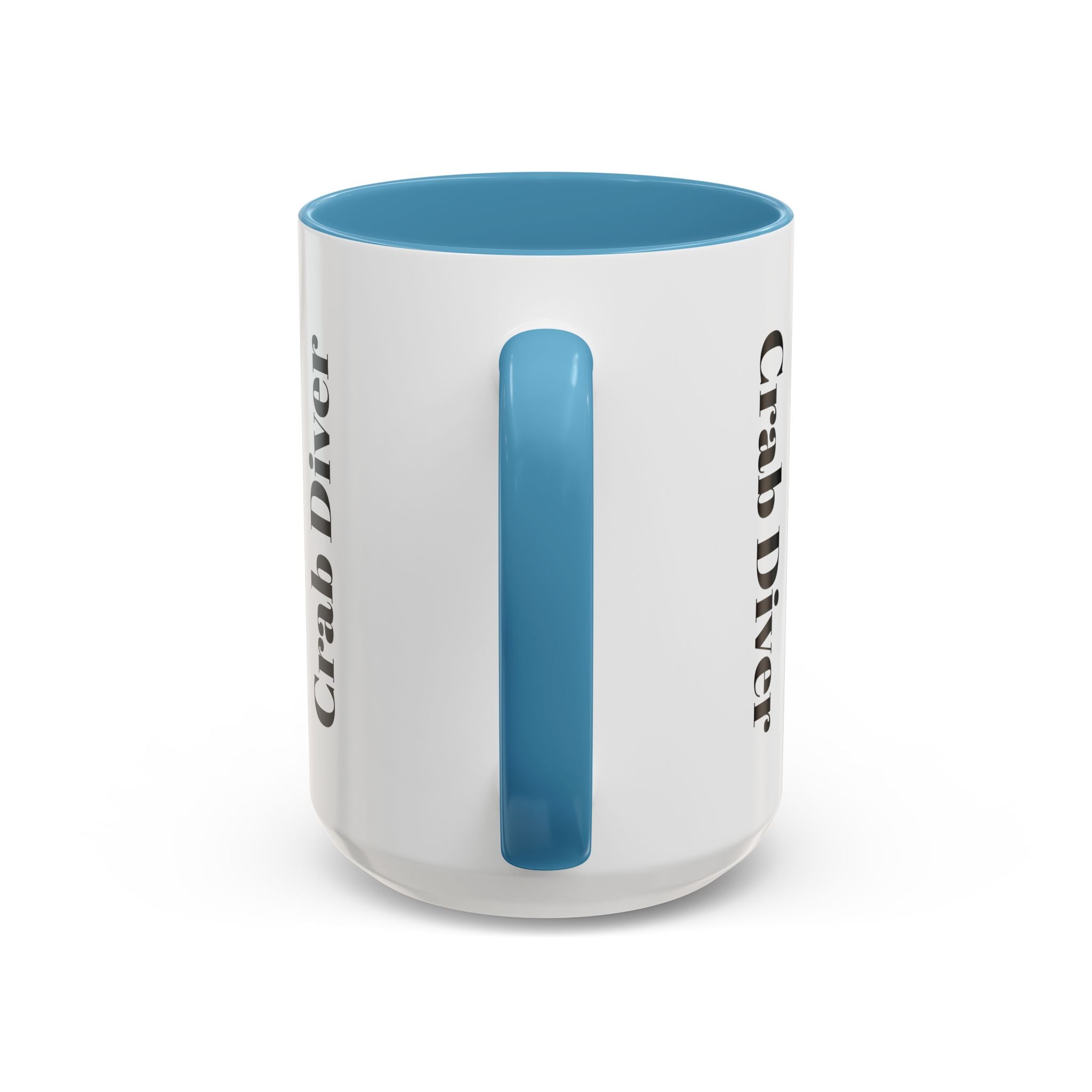Crab Diver Accent Coffee Mug — Underwater Scuba Scene (11/15oz)