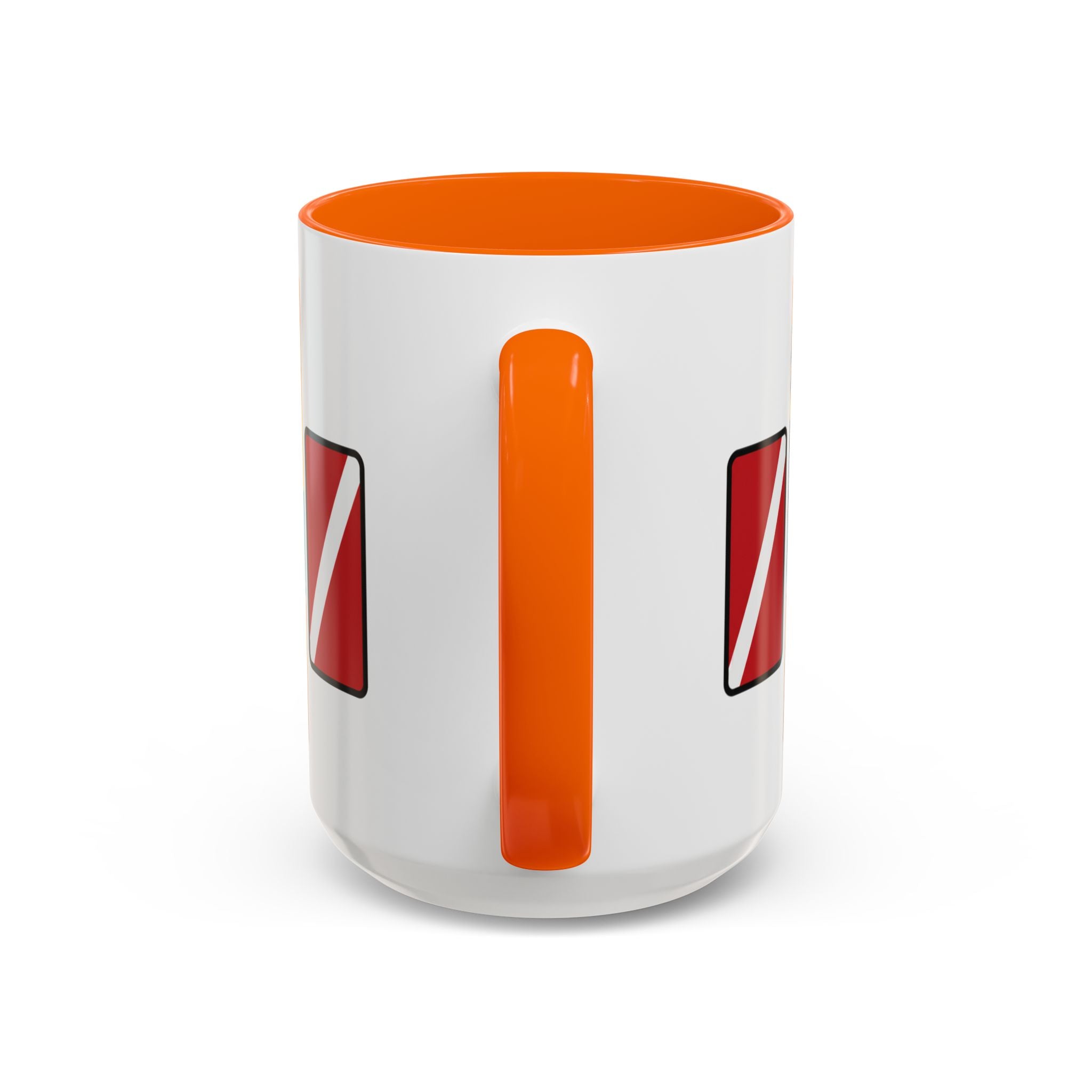 Diver's Sunset Accent Coffee Mug — Beach Scuba Dive Graphic (11/15oz)