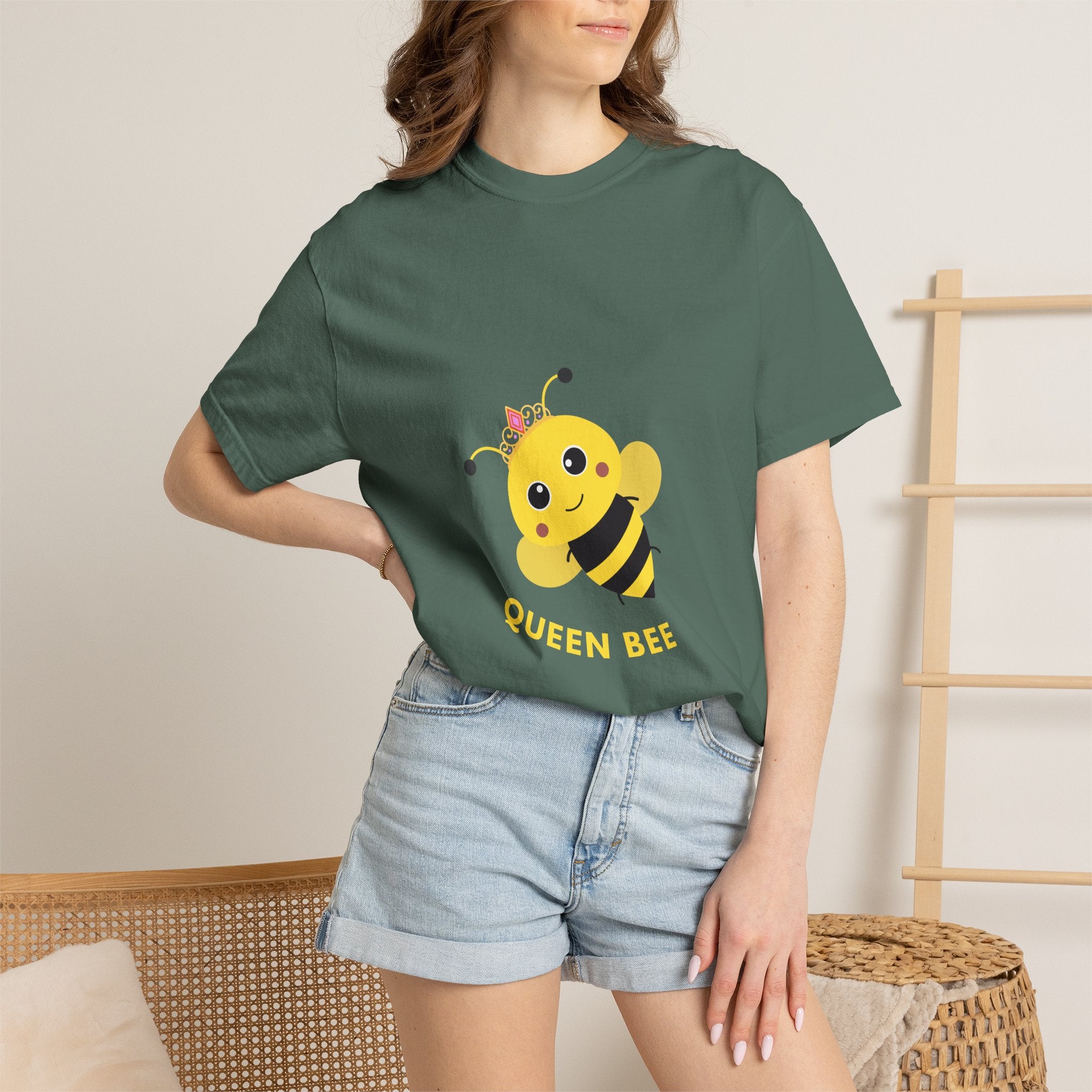 Queen Bee T-Shirt — Cute Cartoon Bee Graphic Tee