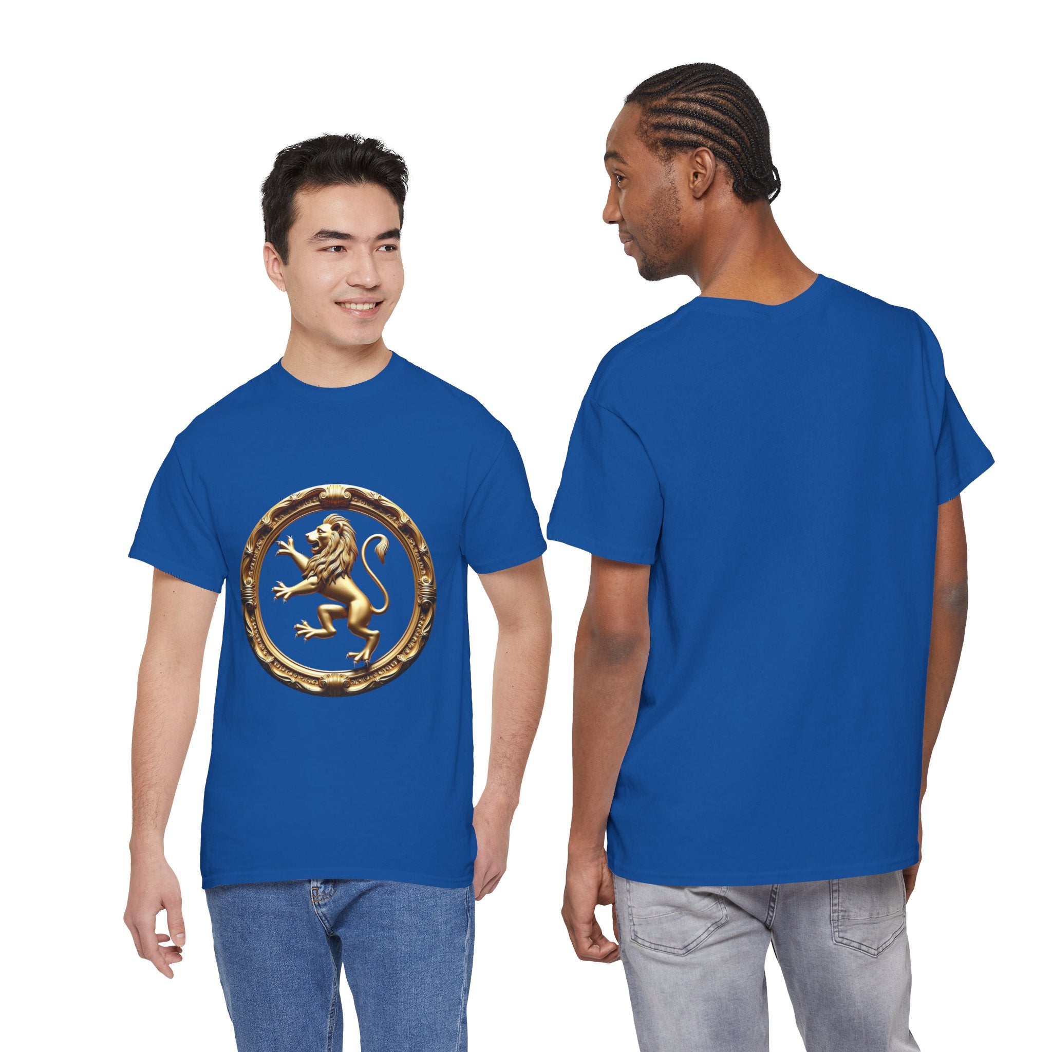 Lion Crest T‑Shirt — Gold Heraldic Emblem Tee