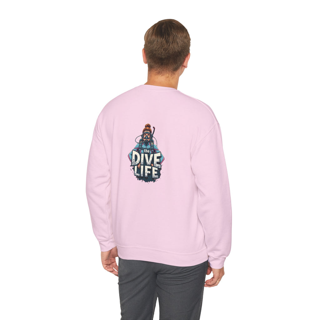 Dive Life Crewneck Sweatshirt – Scuba Diver Graphic Pullover