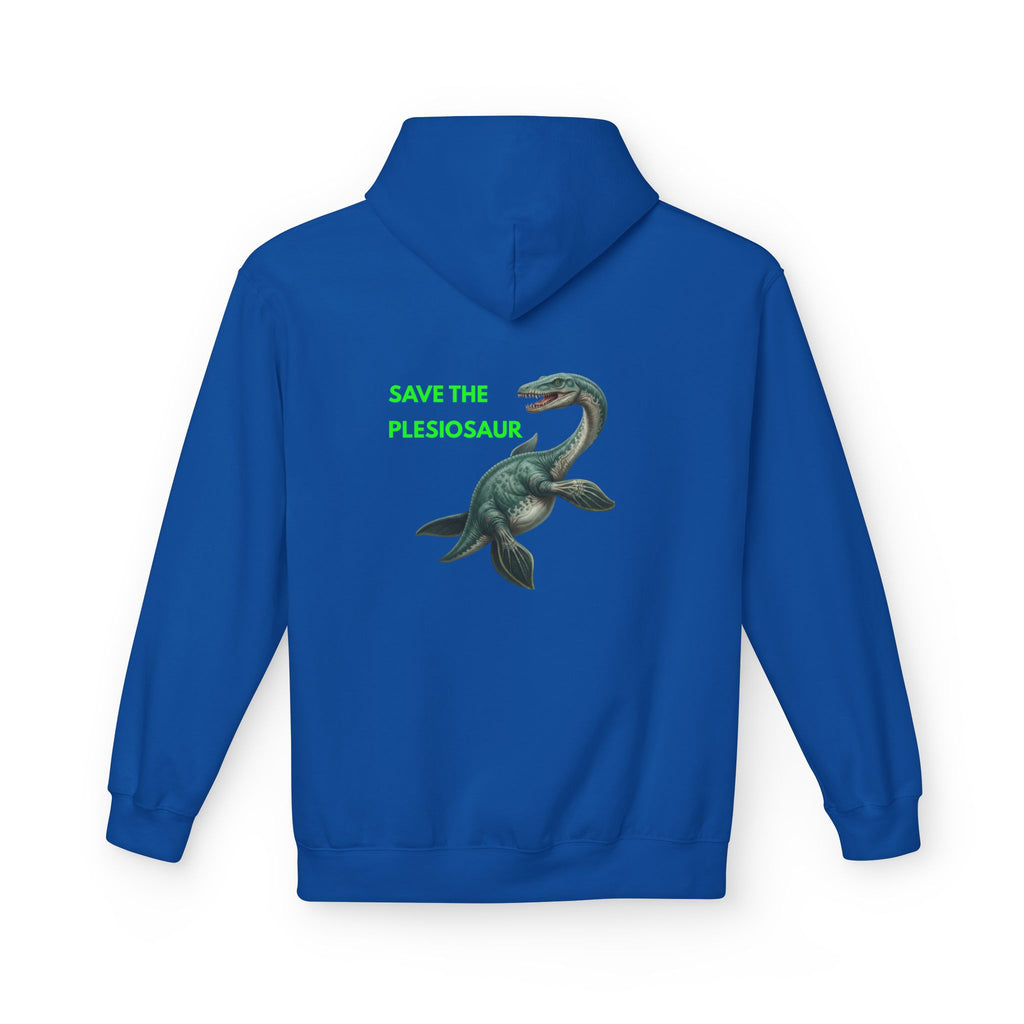 Save the Plesiosaur Hoodie — Vintage Marine Dino Graphic
