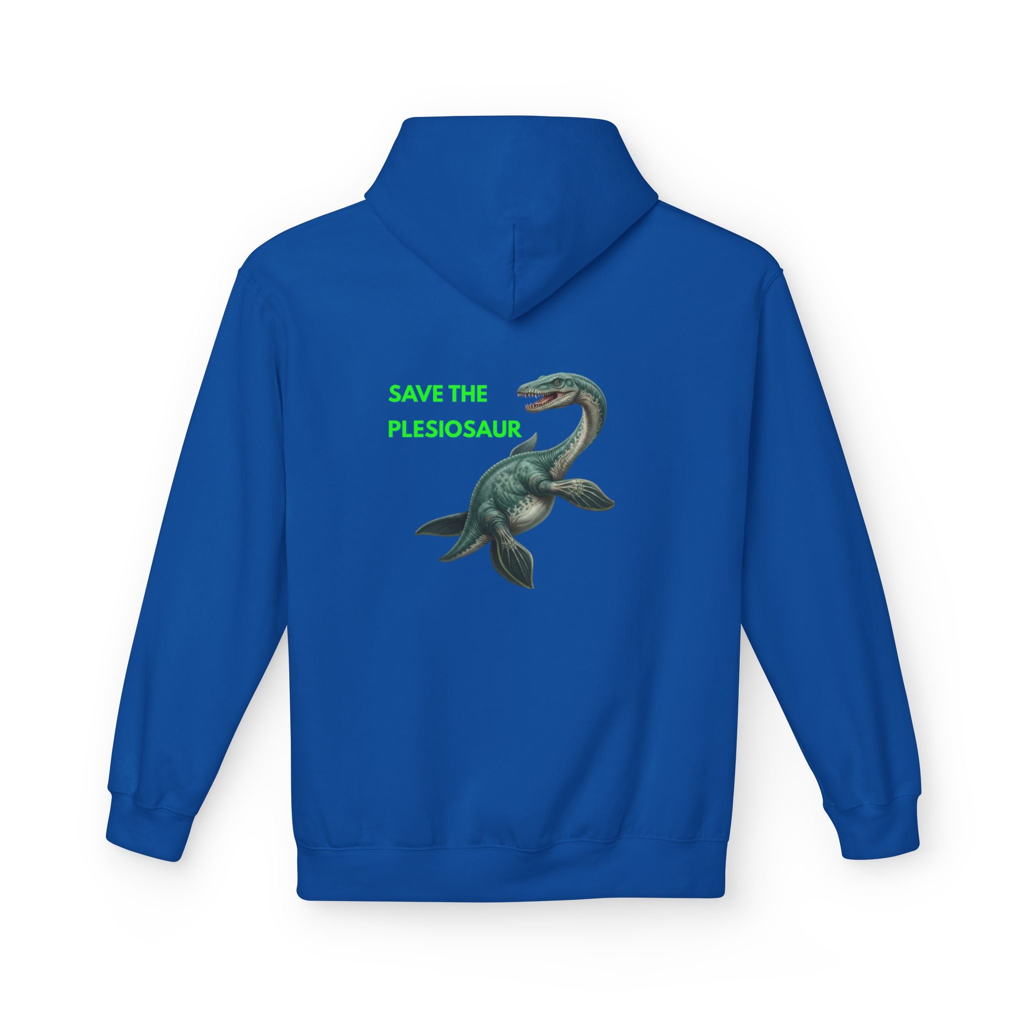 Save the Plesiosaur Hoodie — Vintage Marine Dino Graphic