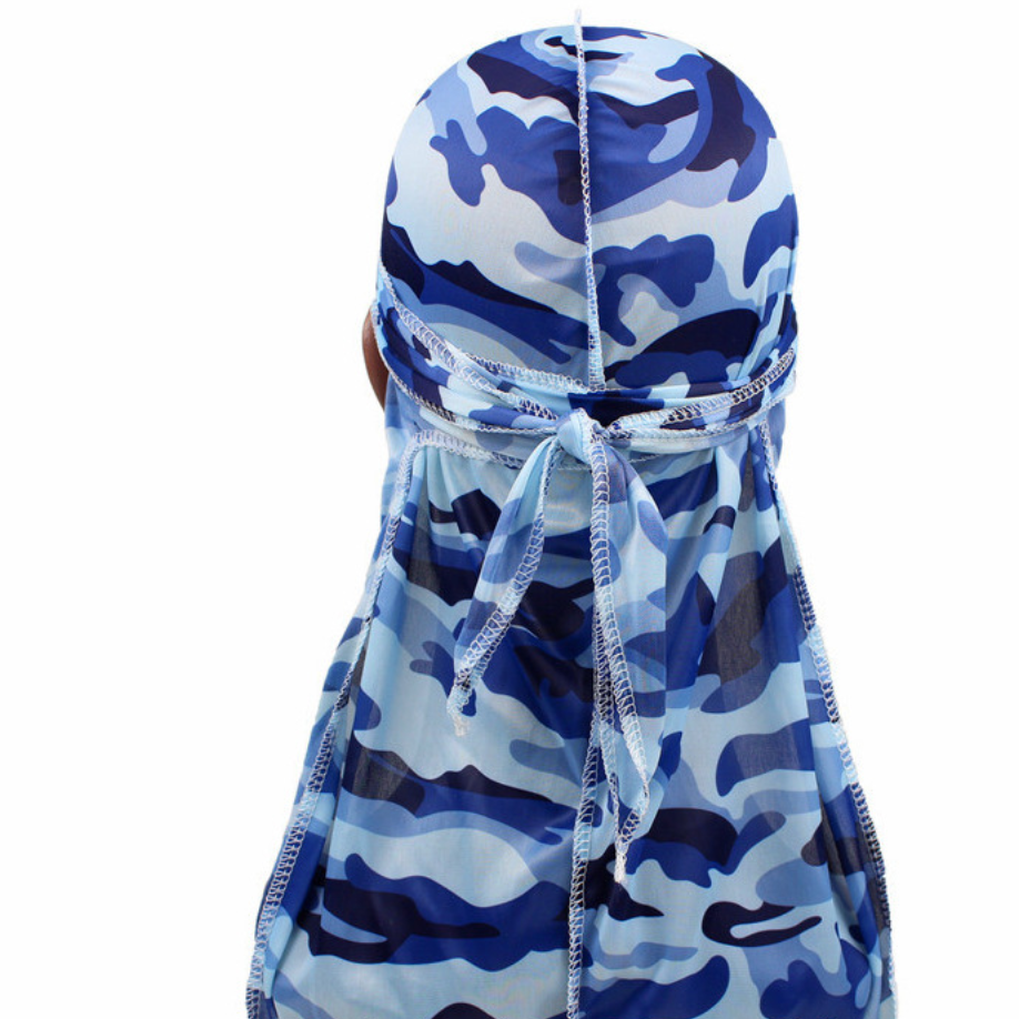 Camouflage Print Long Tail Pirate Hat for Men