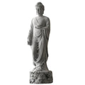 livelyfish Japanese Buddha Statue – Sandstone Zen Aquarium & Garden Sculpture