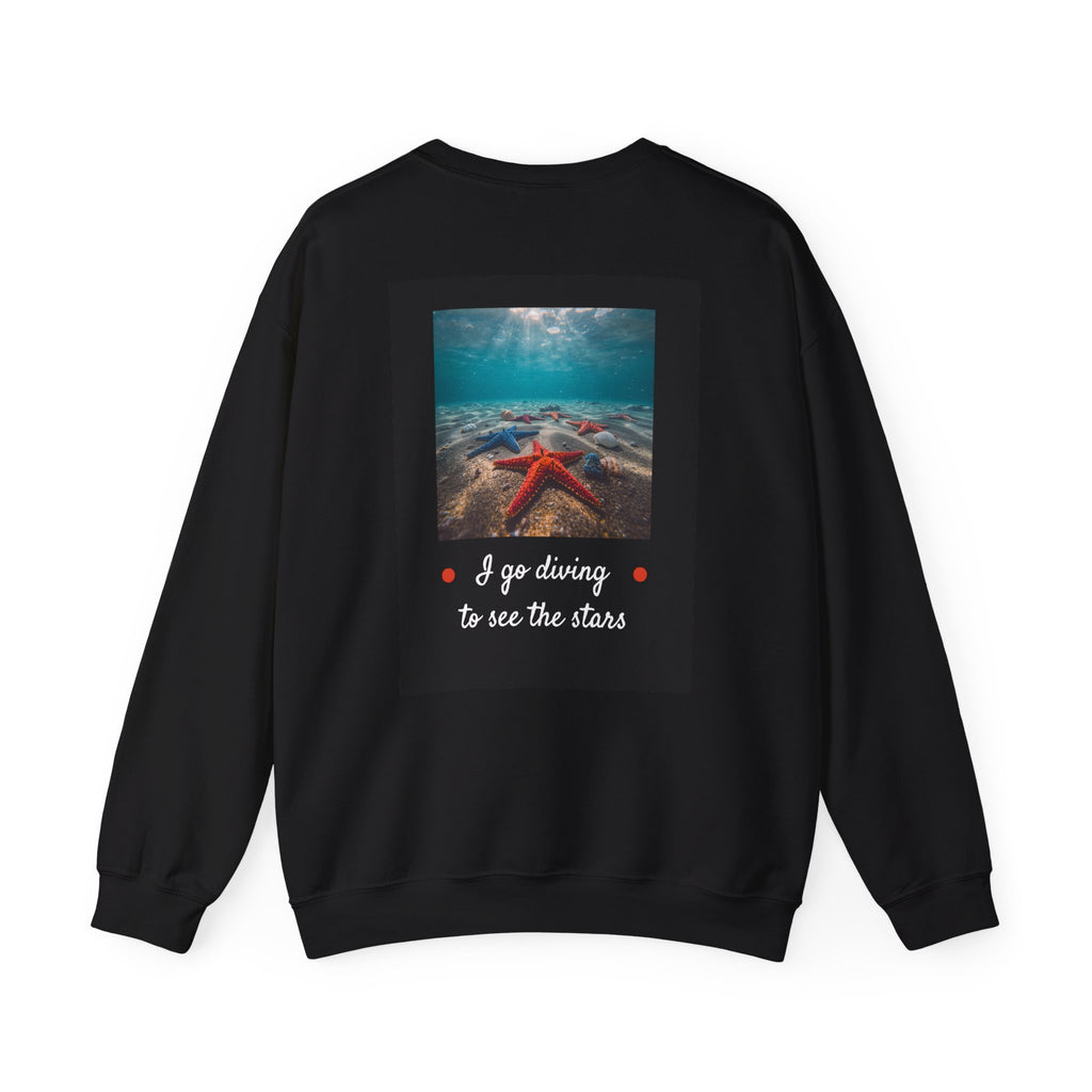 Starfish Scuba Crewneck – I Go Diving to See the Stars | Species Ink