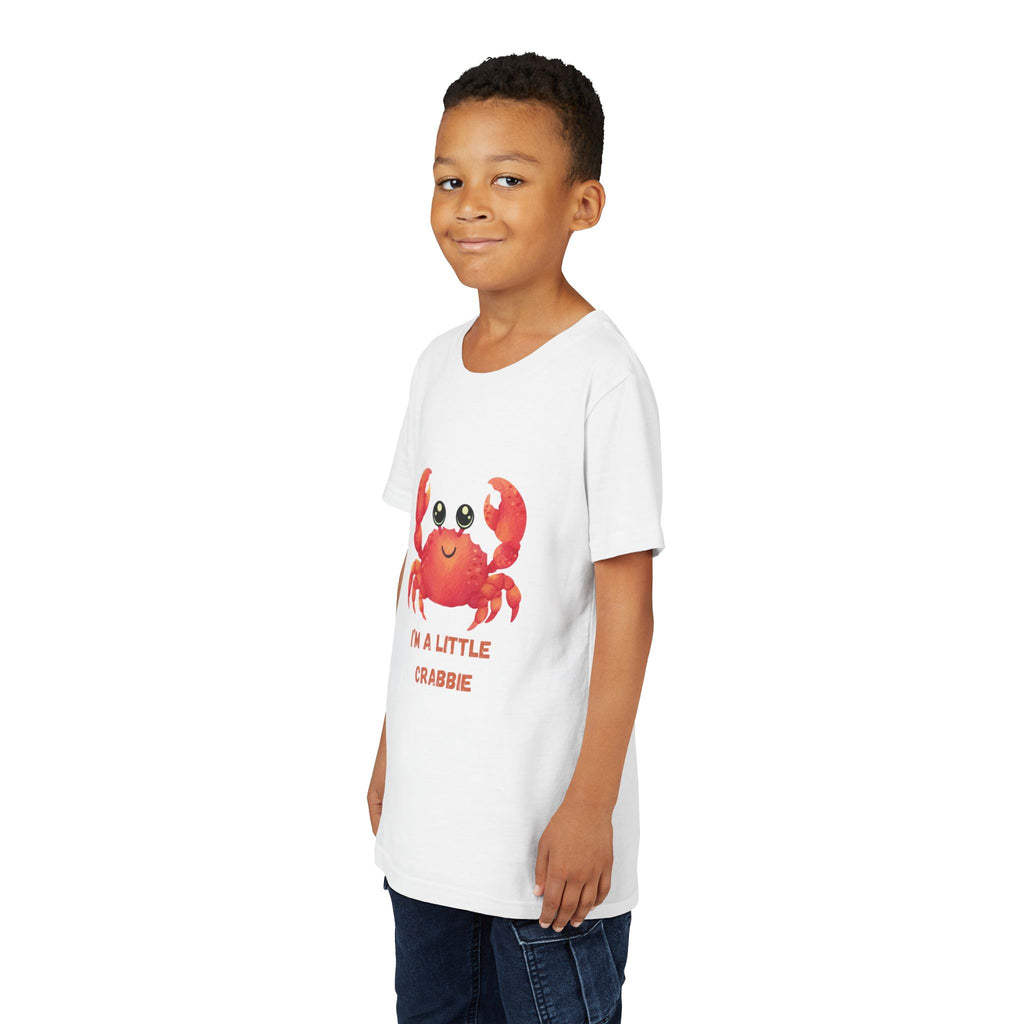 Kids Crab Tee — Cute Red Crab "I'm a Little Crabbie" Youth Shirt