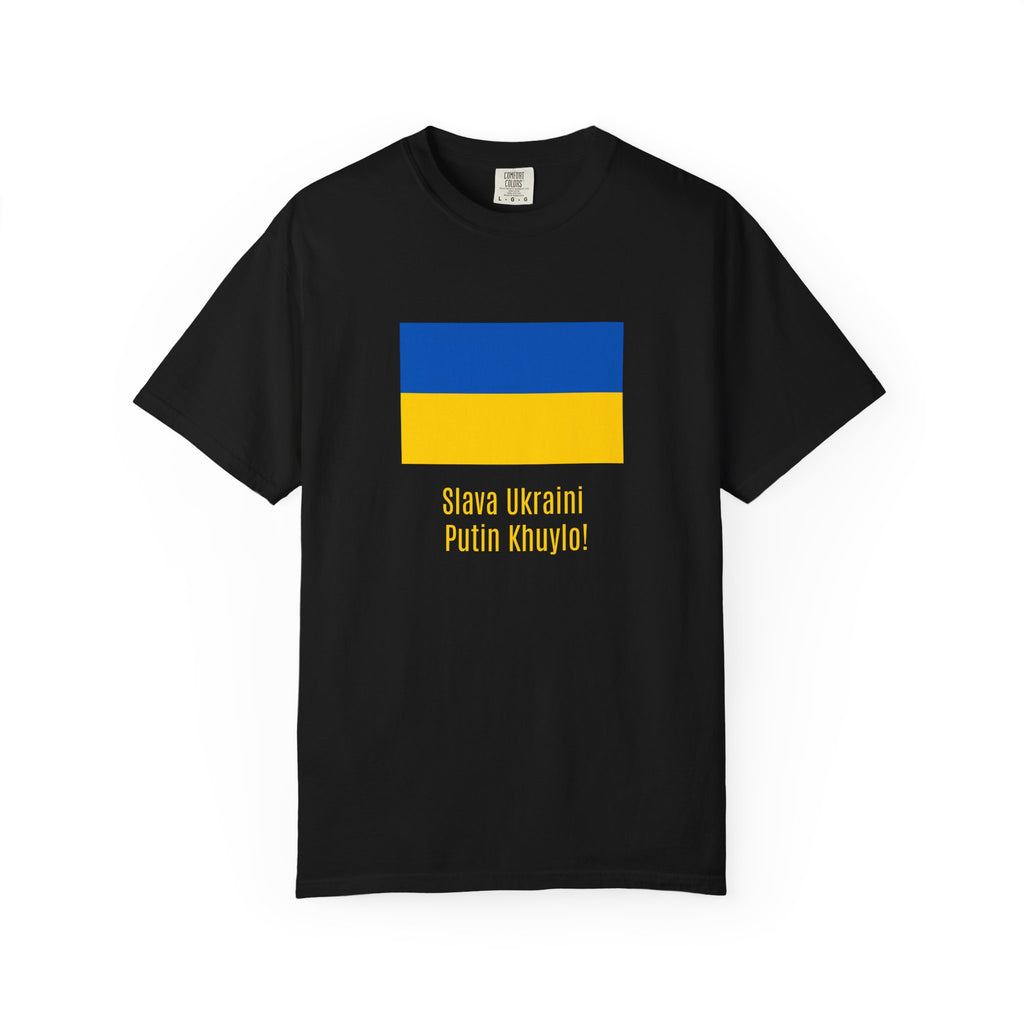 Ukraine Flag Tee — "Slava Ukraini, Pishov v Putin" Support Shirt