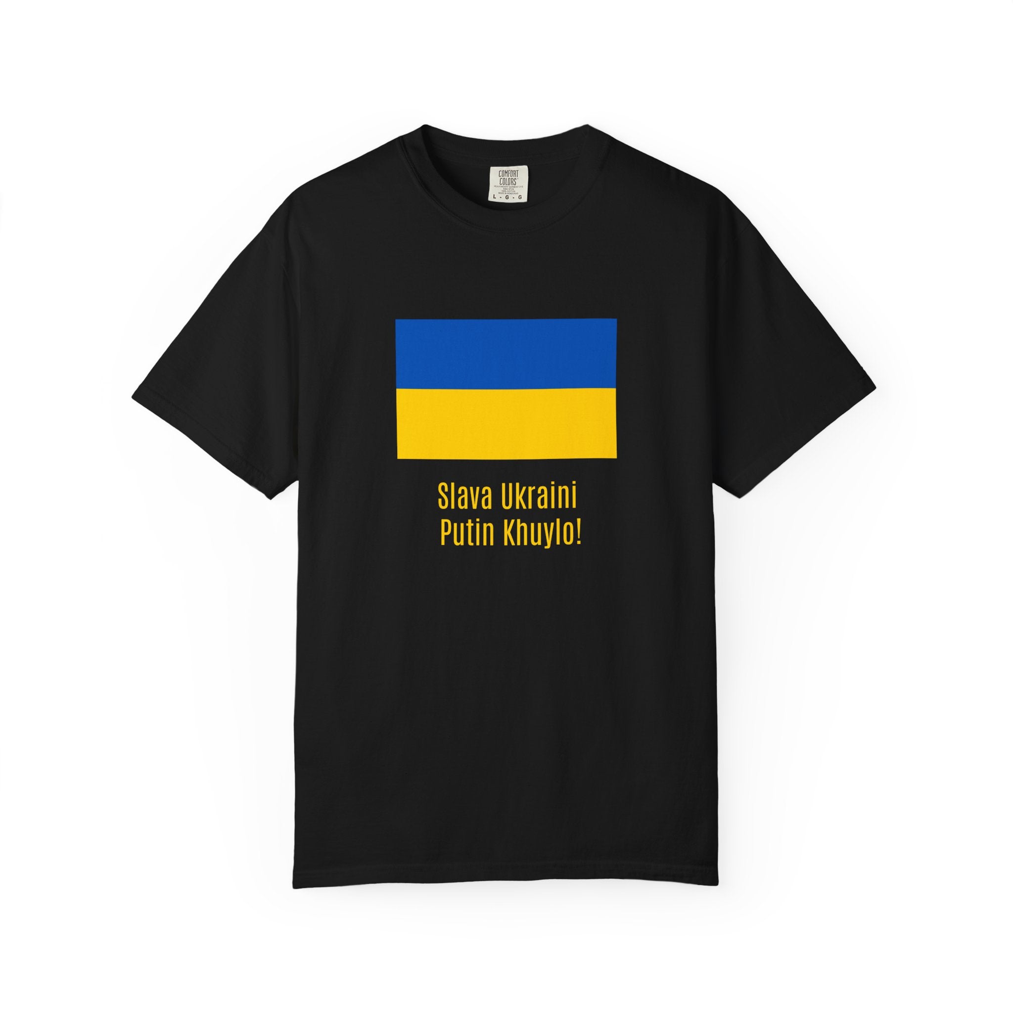 Ukraine Flag Tee — "Slava Ukraini, Pishov v Putin" Support Shirt