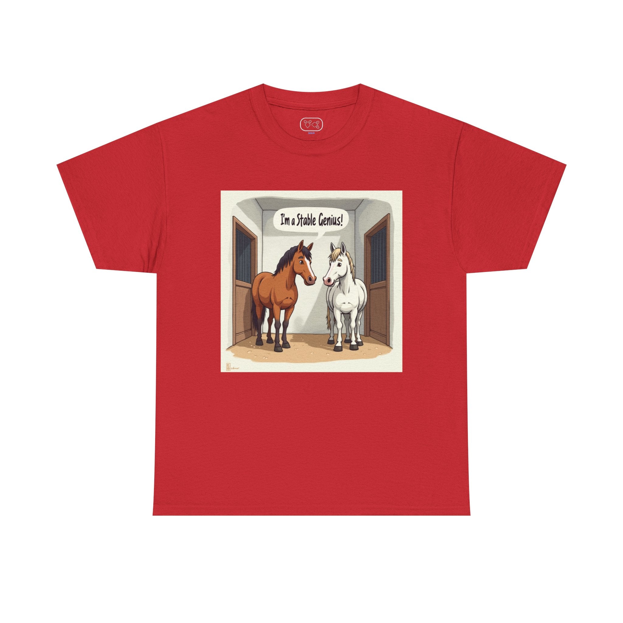 Horse Stable Tee — "I'm Stable Genius" Funny Equestrian T-Shirt