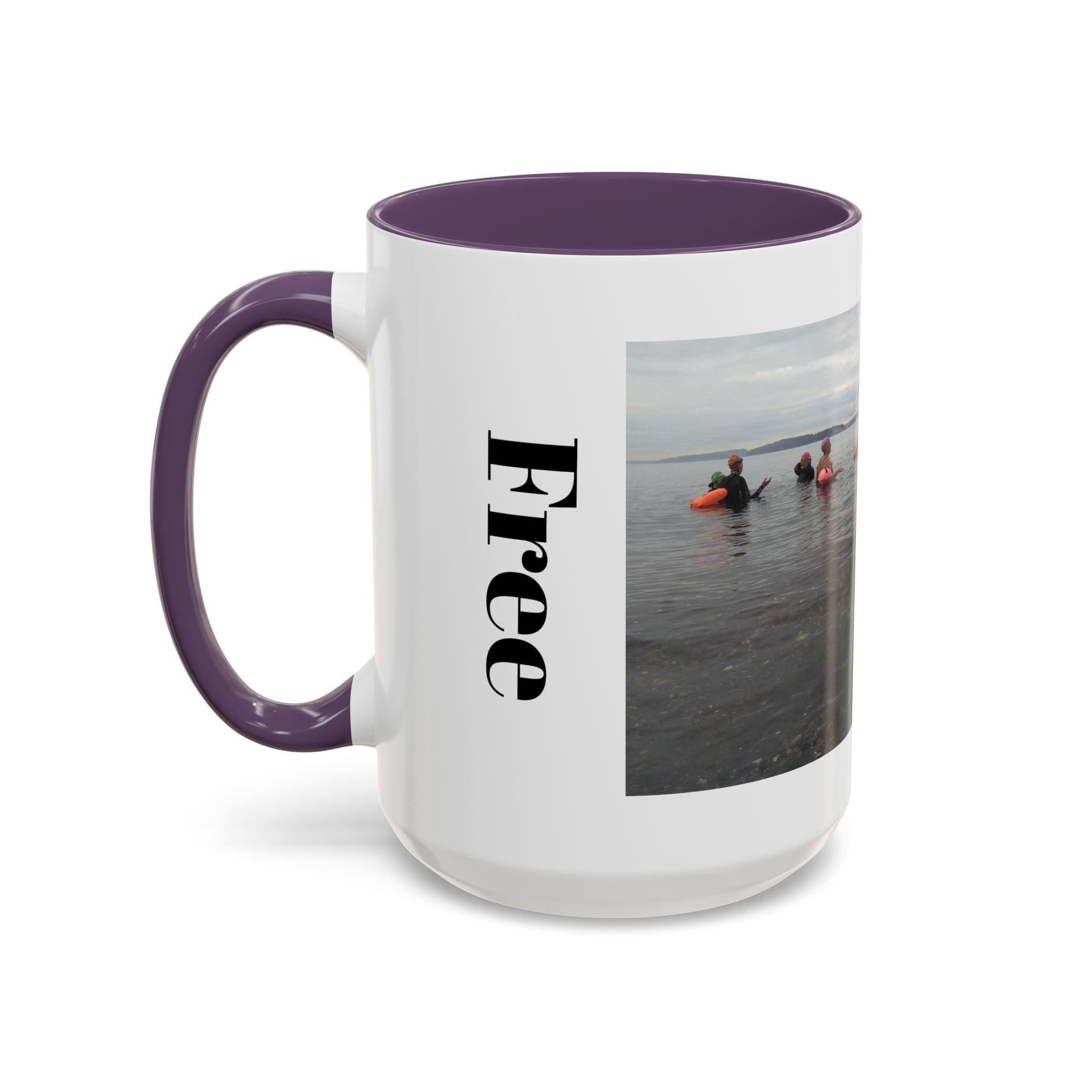 Free Divers Photo Accent Coffee Mug – Scenic Sea Diving Crew 11oz/15oz