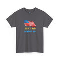 Fourth of July T-Shirt - "July 4th No King's Day" American Flag Tee