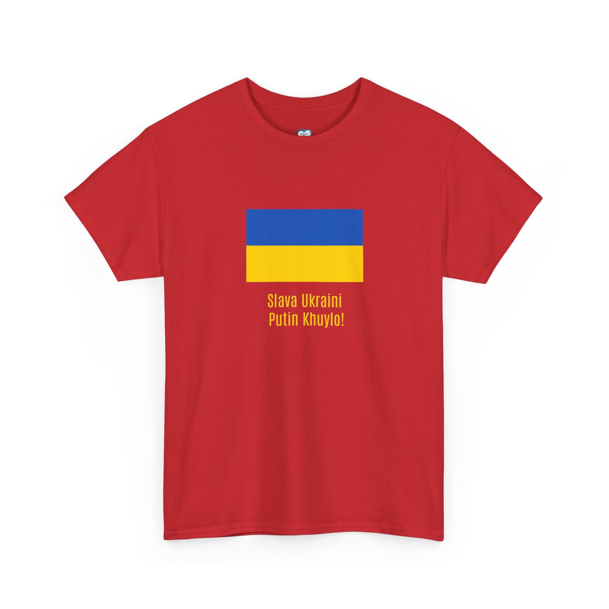 Ukraine Flag Tee — "Slava Ukraini, Pishov v Putin" Support Shirt