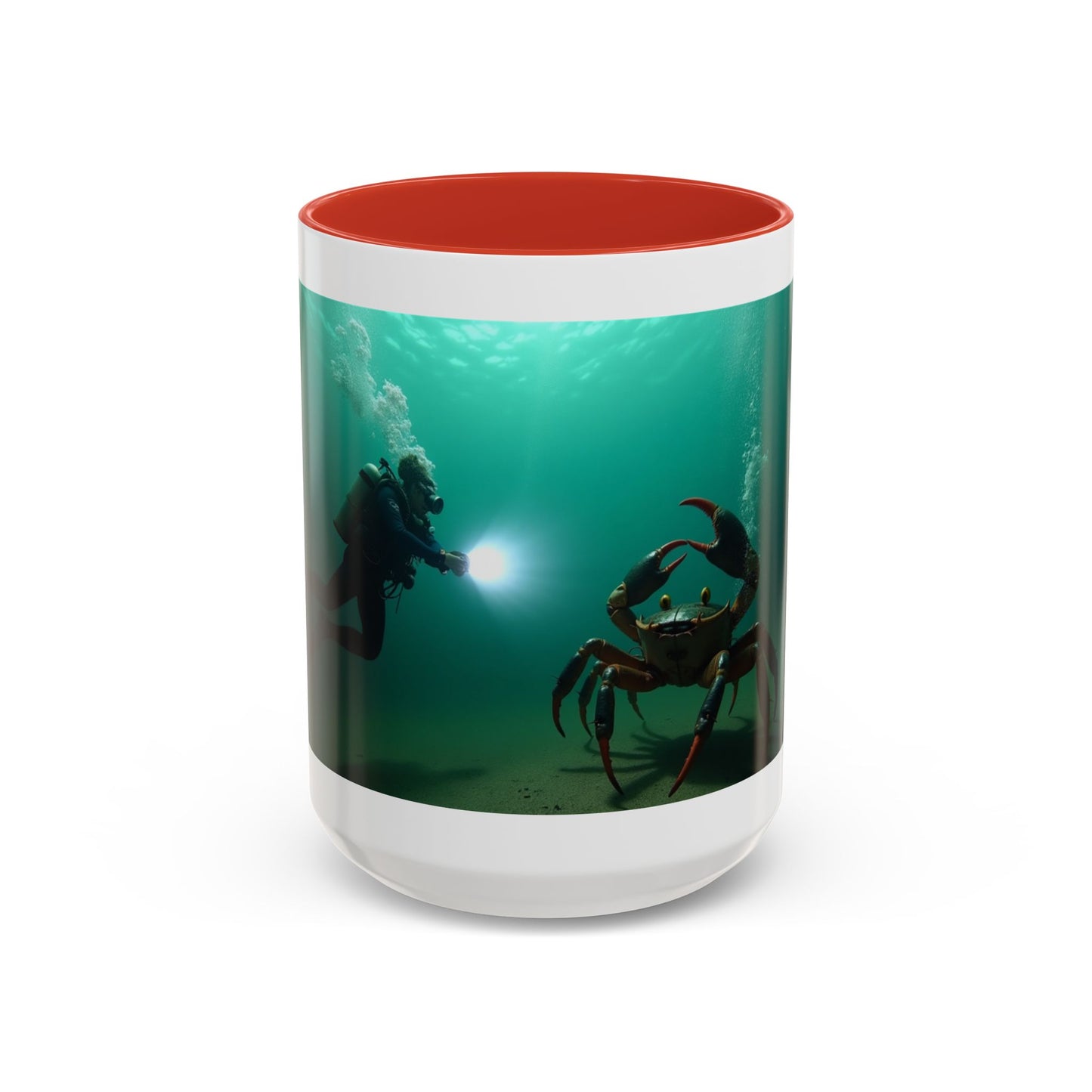 Accent Coffee Mug — "Sometimes You Catch Crab, Sometimes They Catch You"