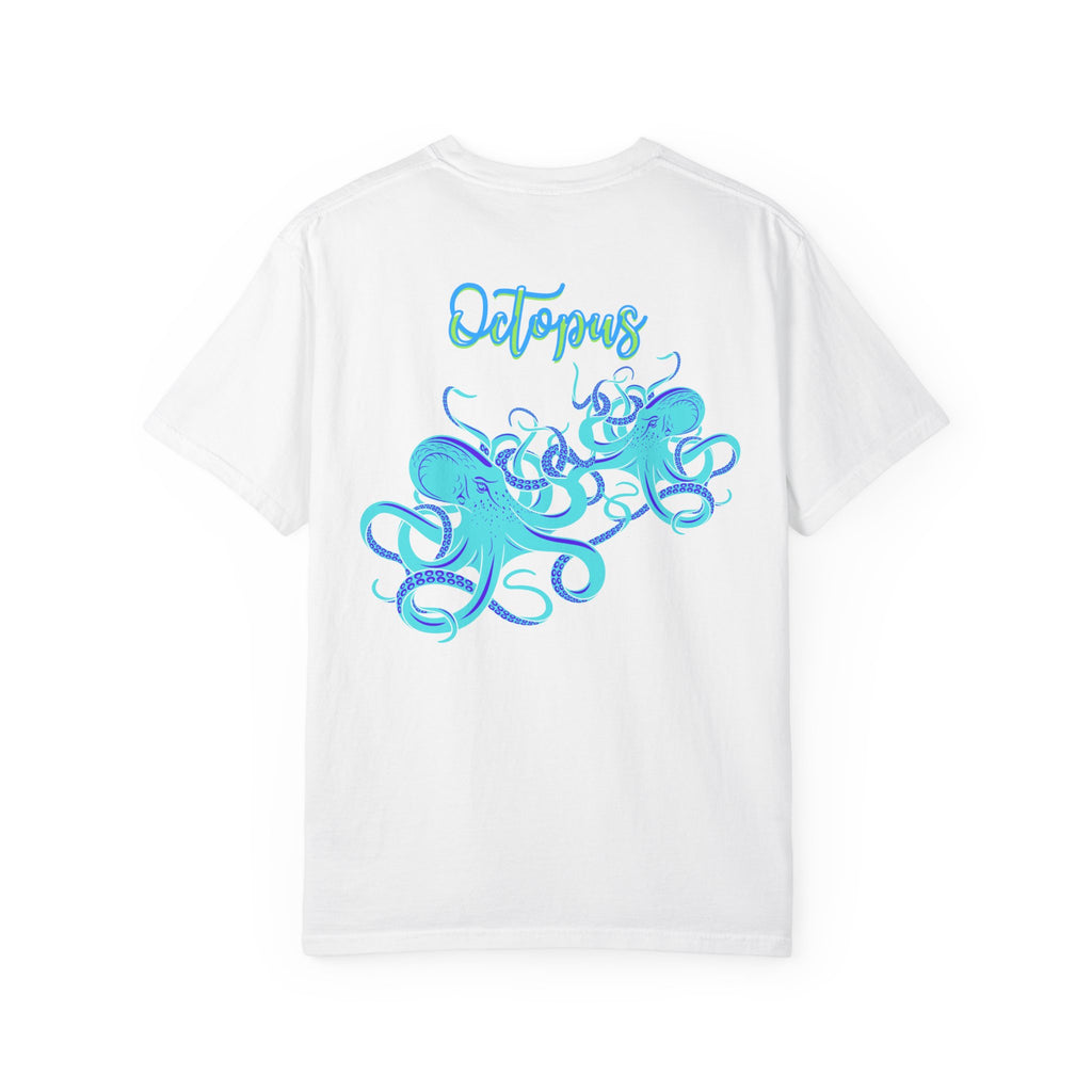 Octopus Graphic Tee — Aqua Ink Marine Animal Shirt