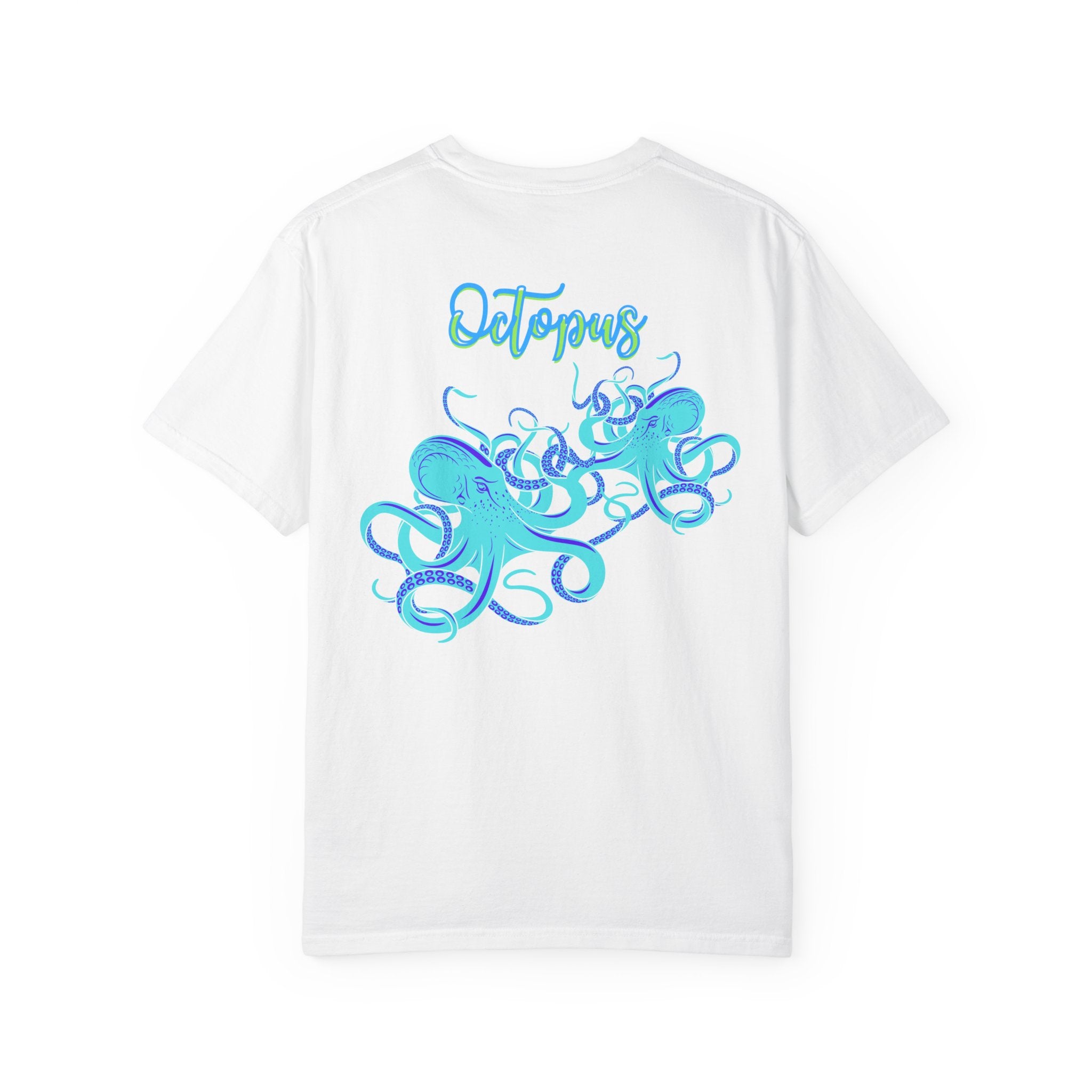Octopus Graphic Tee — Aqua Ink Marine Animal Shirt