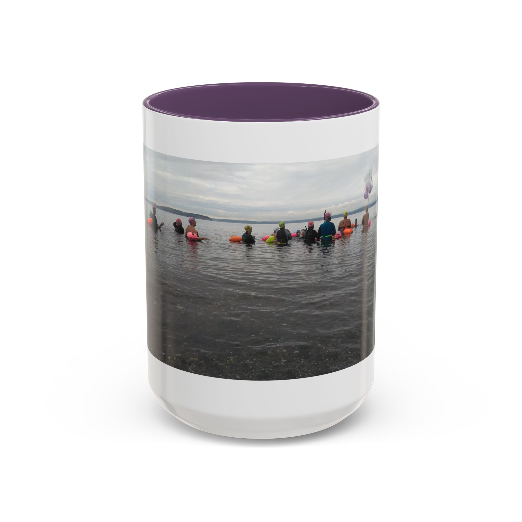 Free Divers Photo Accent Coffee Mug – Scenic Sea Diving Crew 11oz/15oz