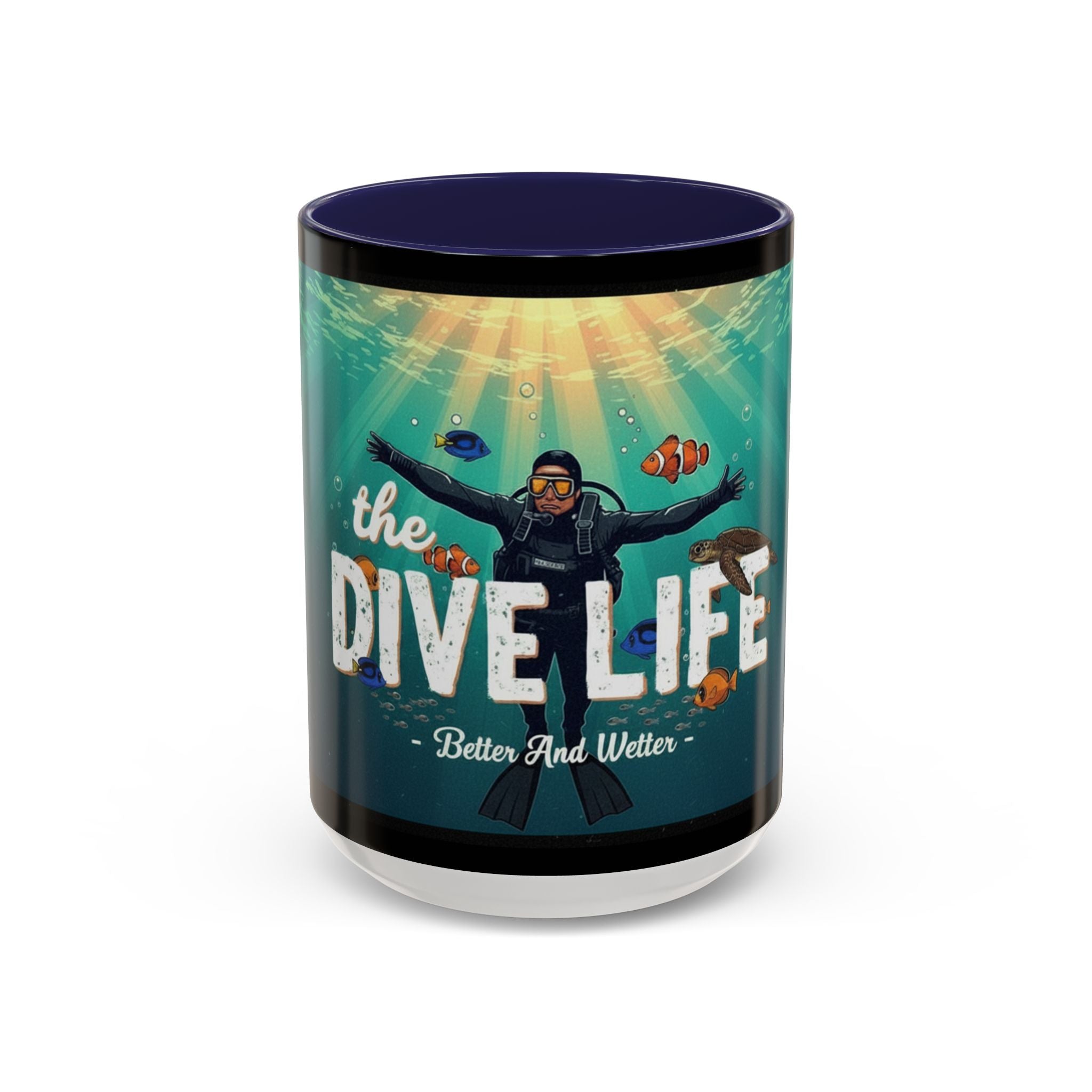 Dive Life Accent Coffee Mug — Better and Wetter