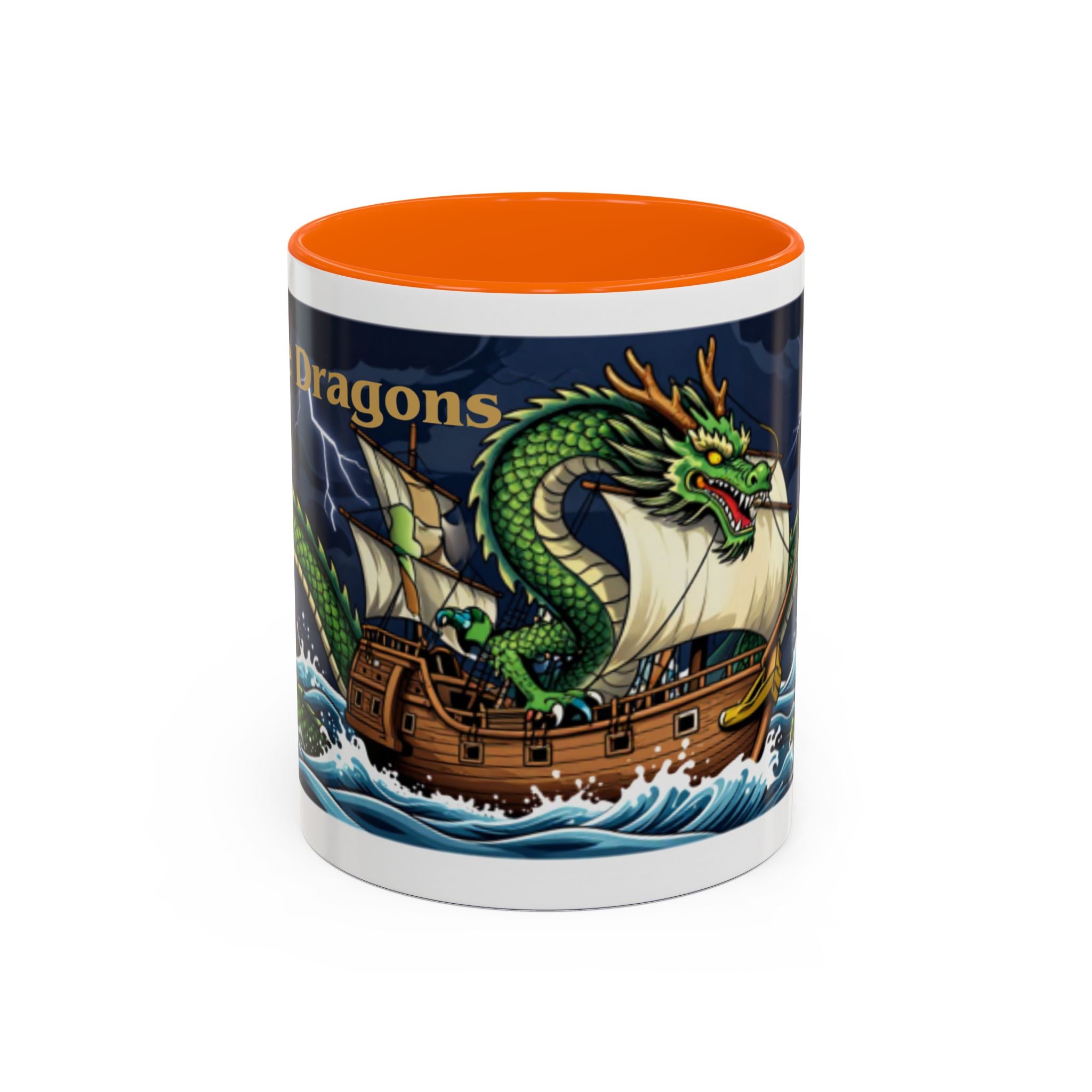Here Be Dragons Dragon Mug – Fantasy Art | Species Ink