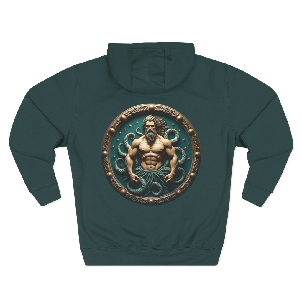Trident Warrior Hoodie — Mythic Neptune Muscle Graphic Hoodie