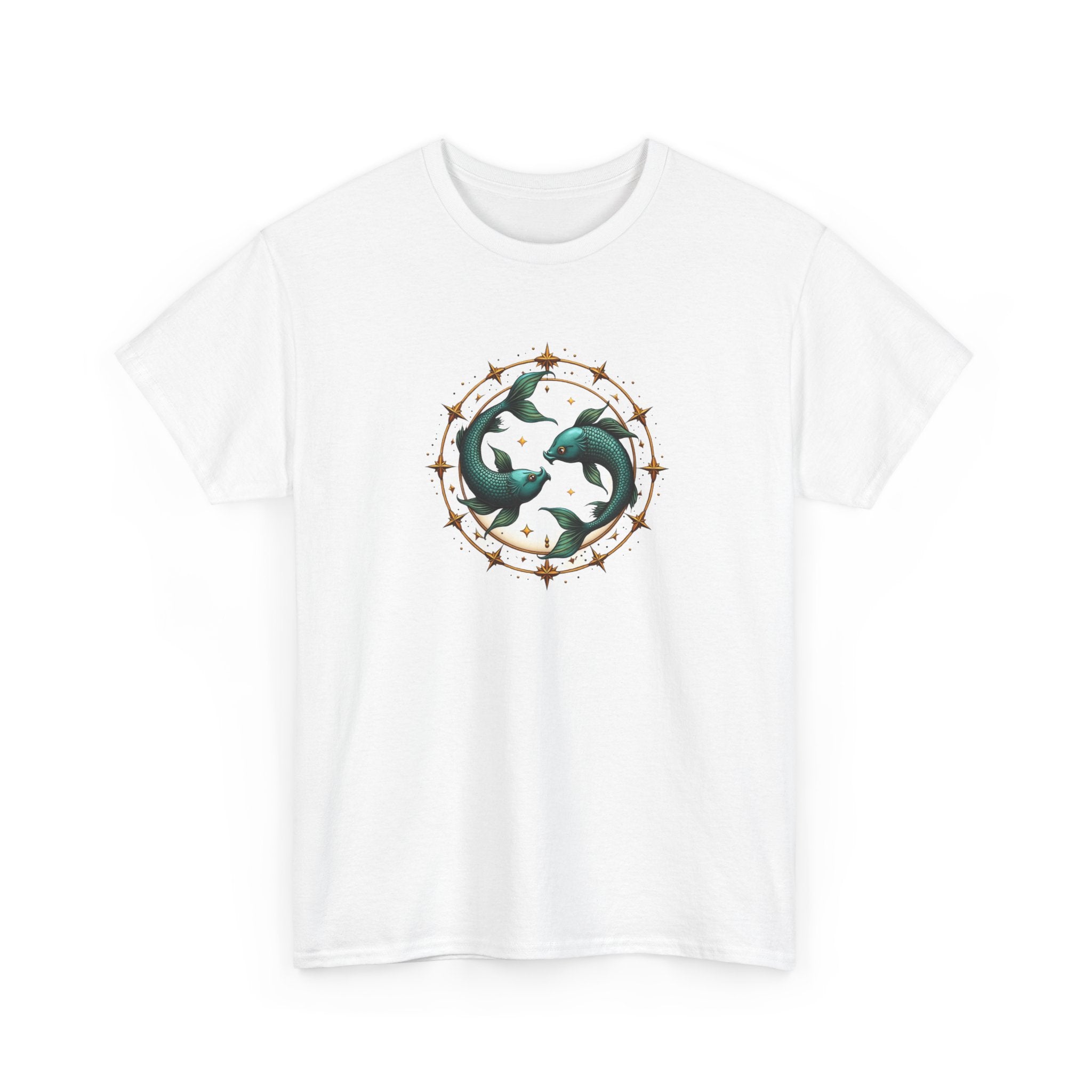 Fish Mandala Tee — Ocean Circle Graphic T-Shirt