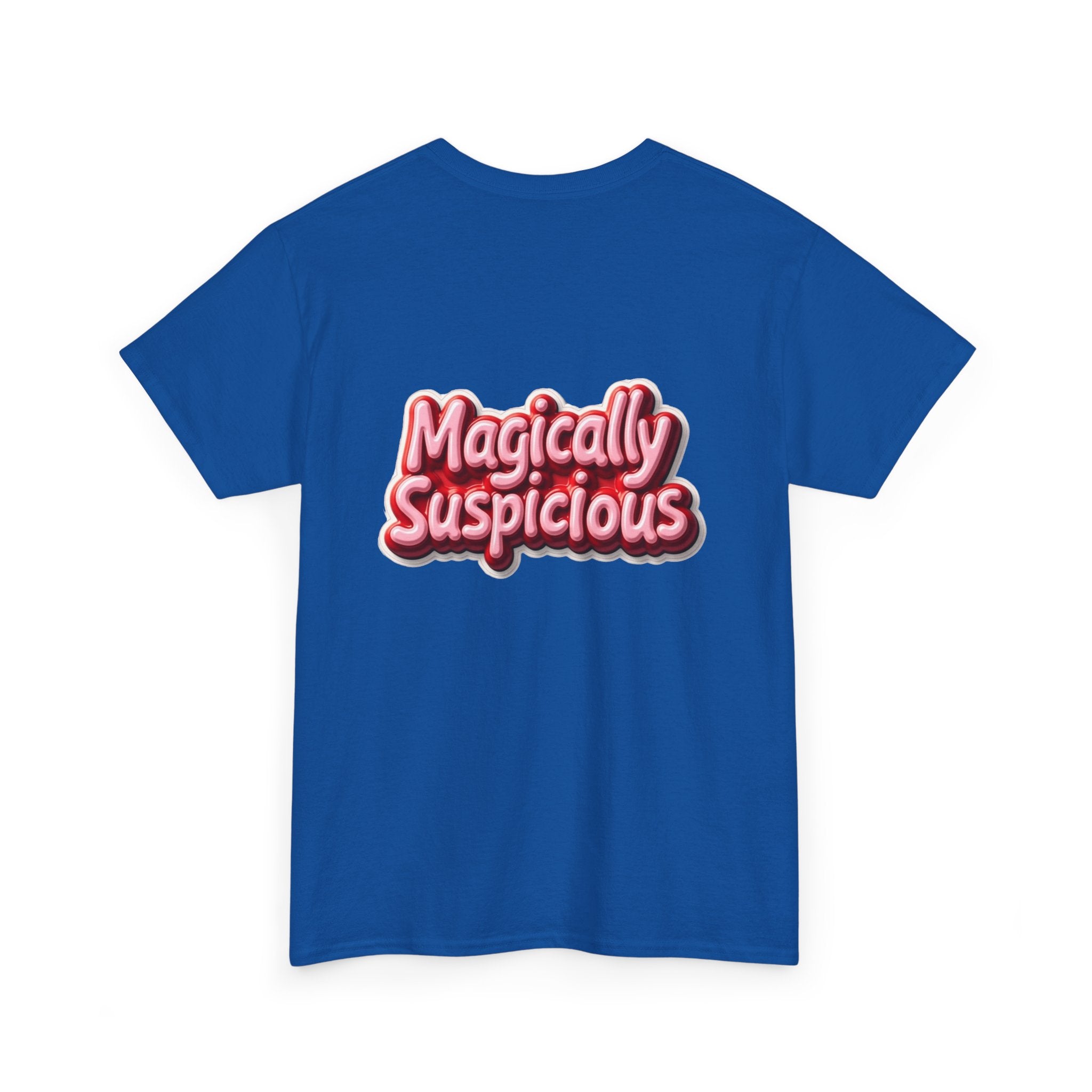 Magically Suspicious Tee — Cute Retro Graphic T‑Shirt (Witchy Humor)