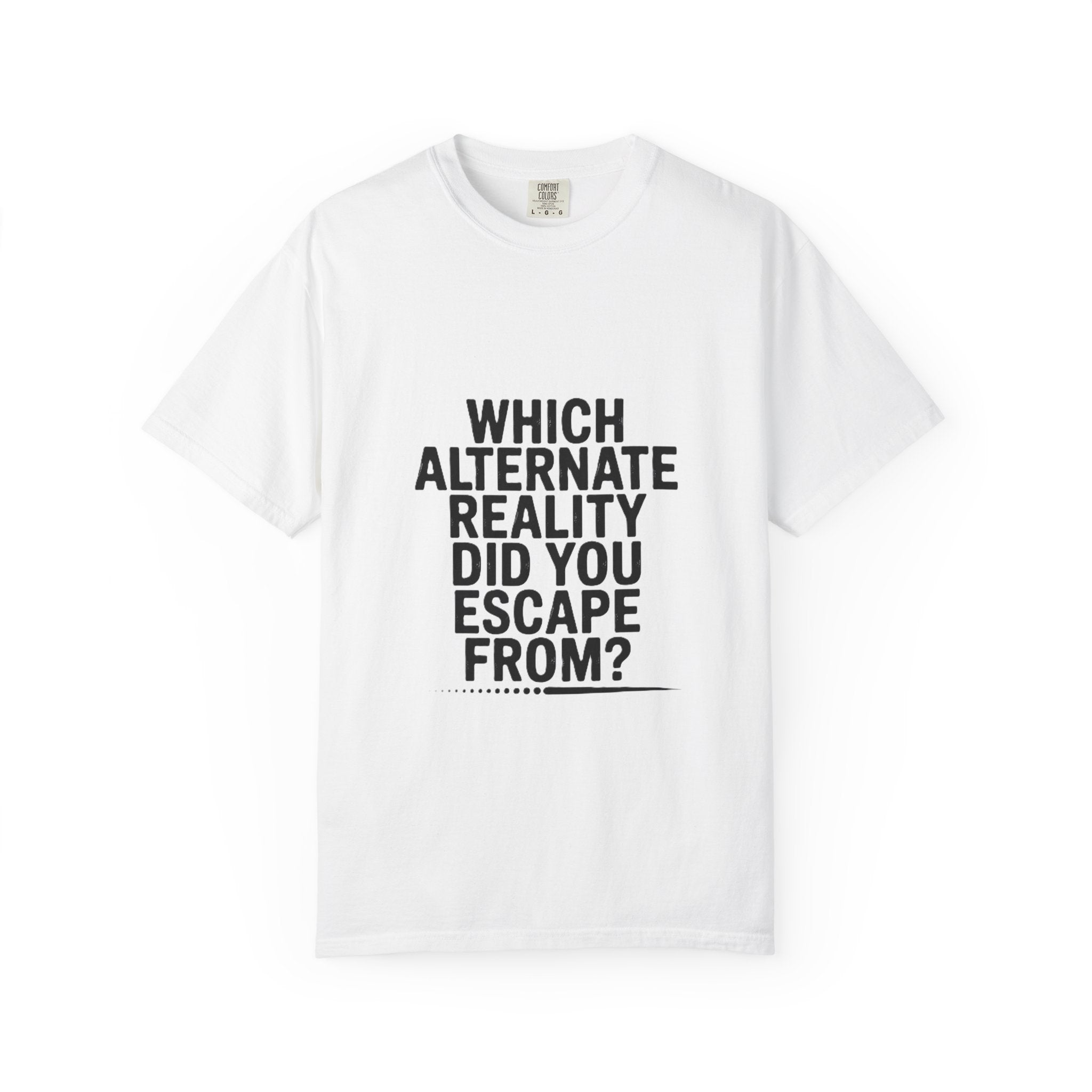 Alternate Reality Graphic Tee – Bold Text Shirt | Species Ink