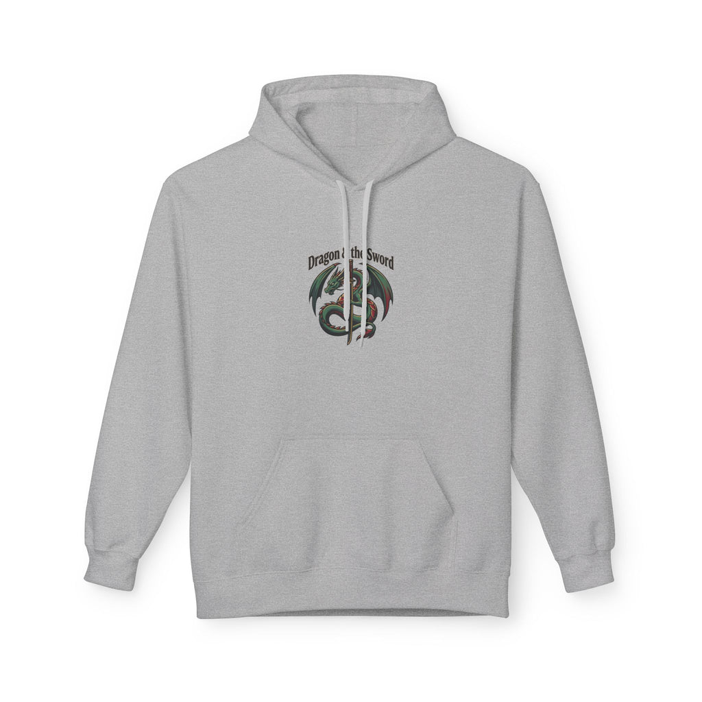 Dragon & the Sword Hoodie — Medieval Fantasy Dragon Graphic Pullover