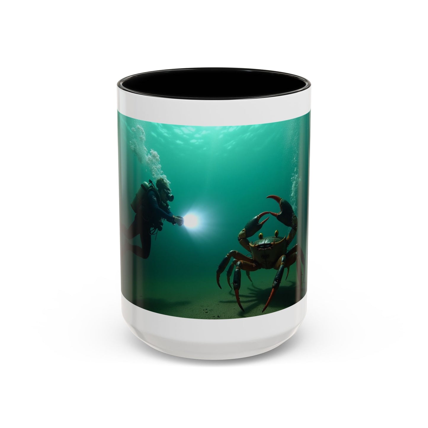 Accent Coffee Mug — "Sometimes You Catch Crab, Sometimes They Catch You"
