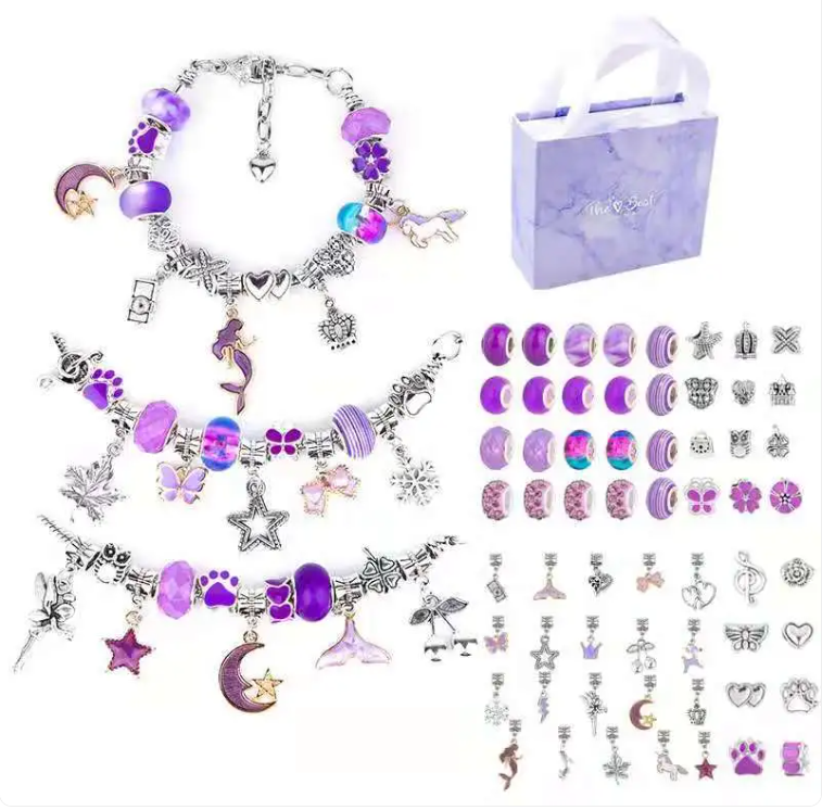 Ocean Breeze Kids Bracelet Set – 6 Colors | Alloy Chain Bracelets