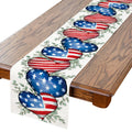 Patriotic 4th of July Table Runner — Red, White & Blue | 13" × 90"