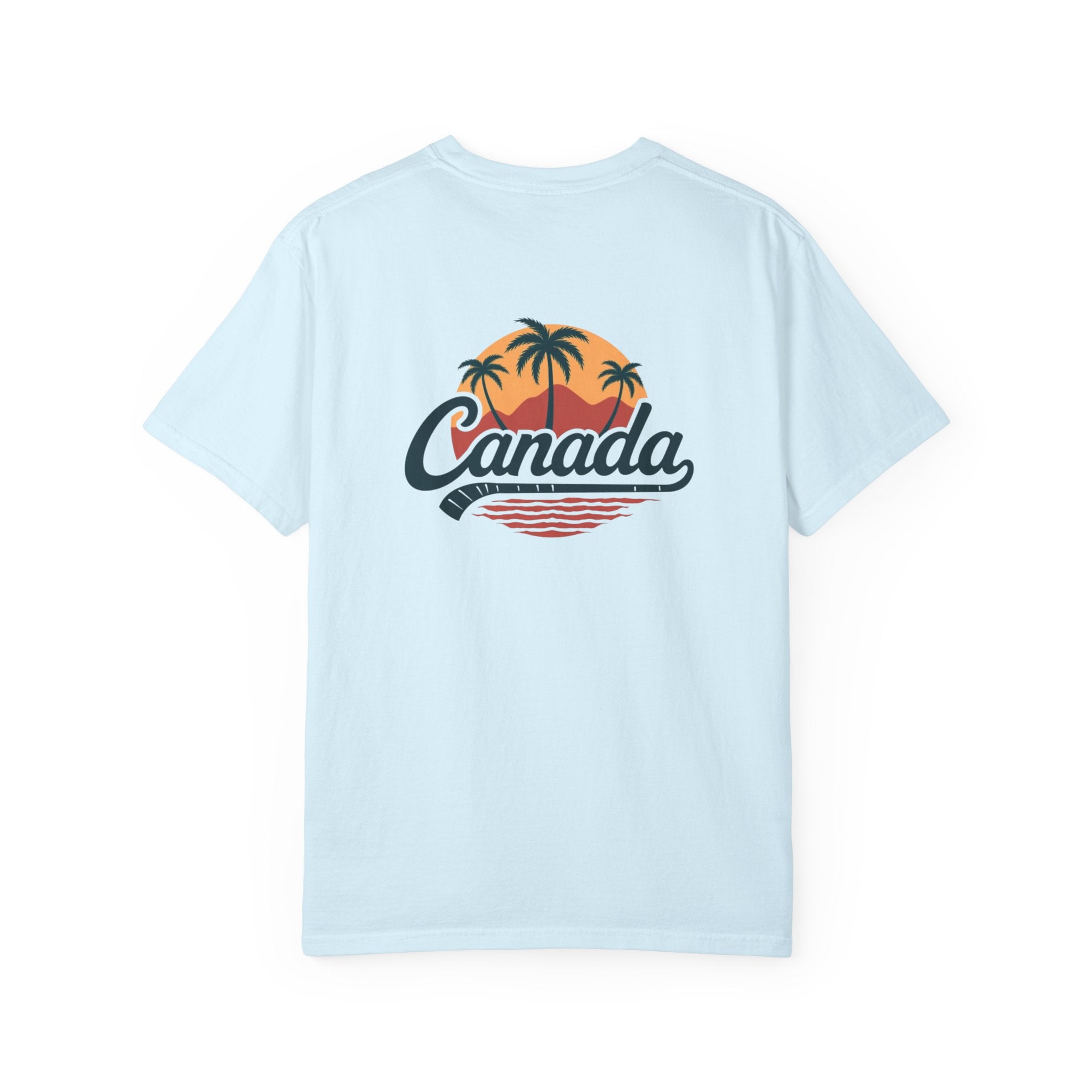 Canada Tropical Tee — Retro Palm Tree Sunset T‑Shirt