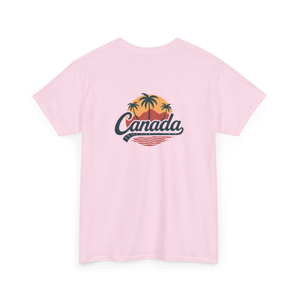 Canada Tropical Tee — Retro Palm Tree Sunset T‑Shirt