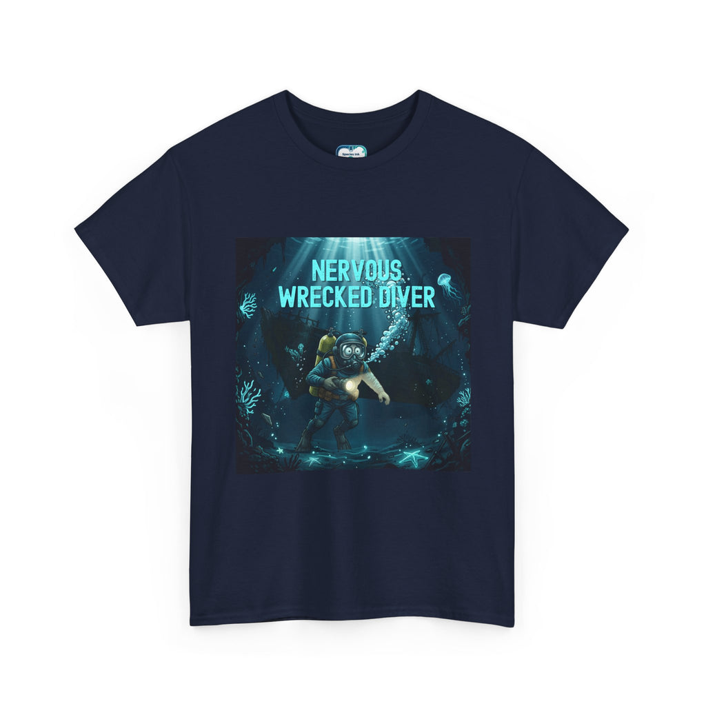 Nervous Wrecked Diver Tee – Retro Scuba Graphic Shirt | Species Ink