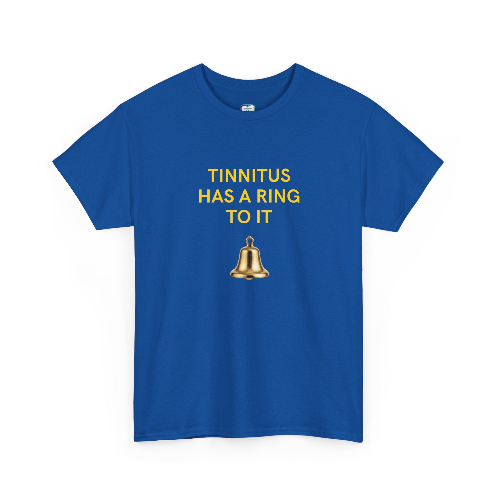 "Tinnitus Has a Ring to It" Graphic Tee (Bell Design)