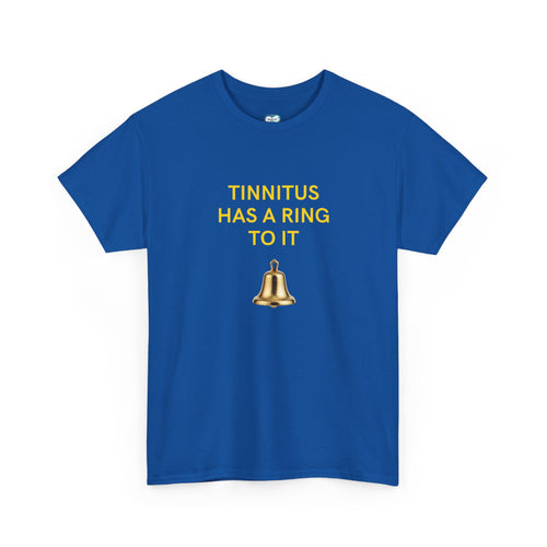 "Tinnitus Has a Ring to It" Graphic Tee (Bell Design)