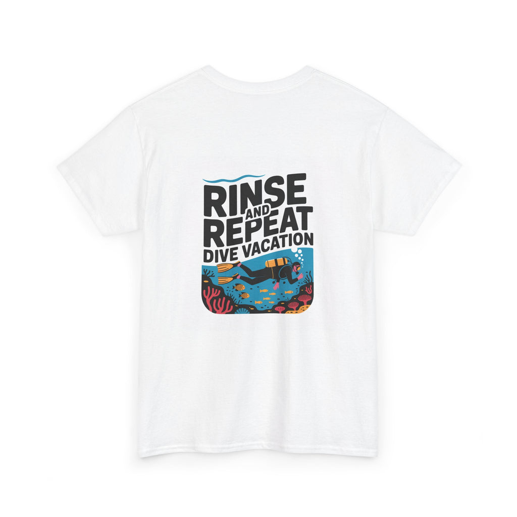 Rinse and Repeat Scuba Tee — Retro Dive Vacation Graphic T-Shirt