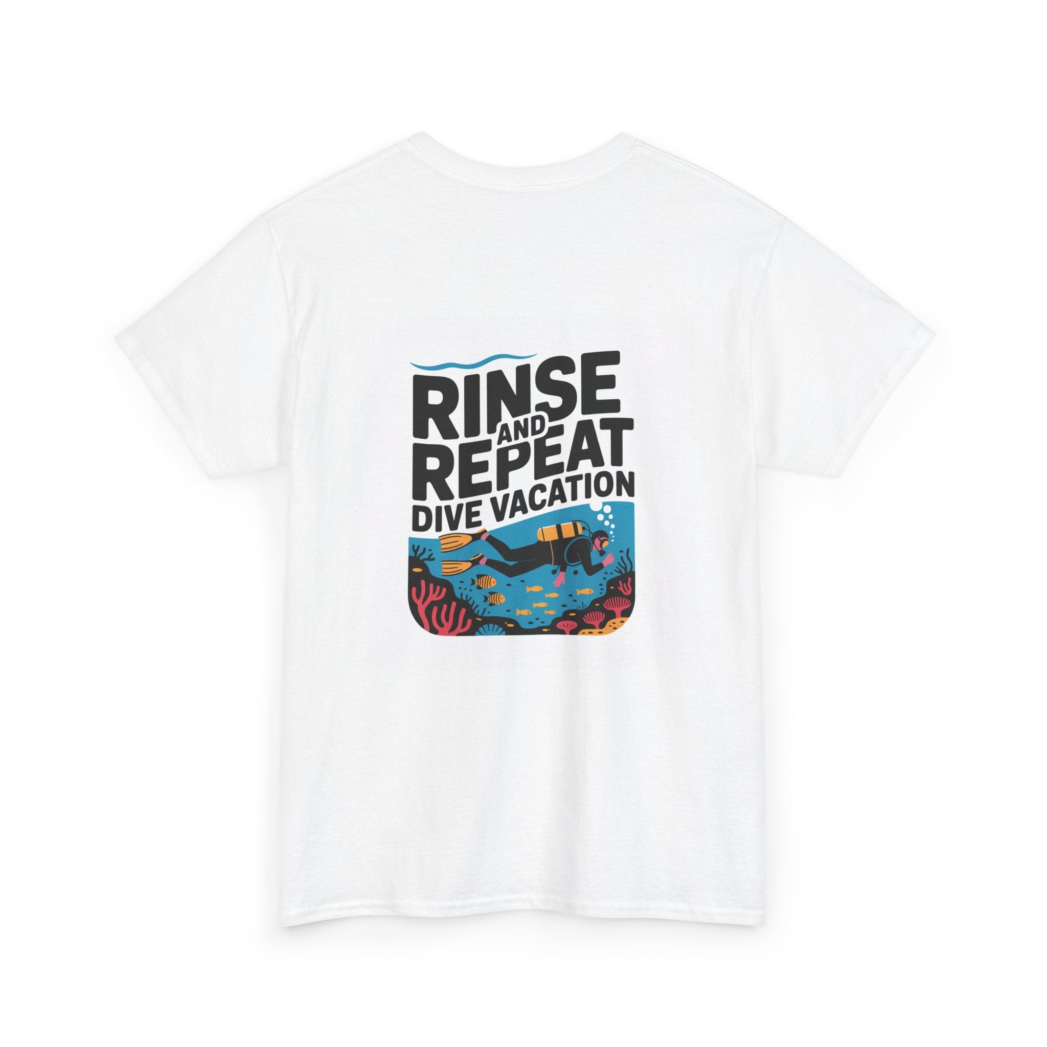 Rinse and Repeat Scuba Tee — Retro Dive Vacation Graphic T-Shirt