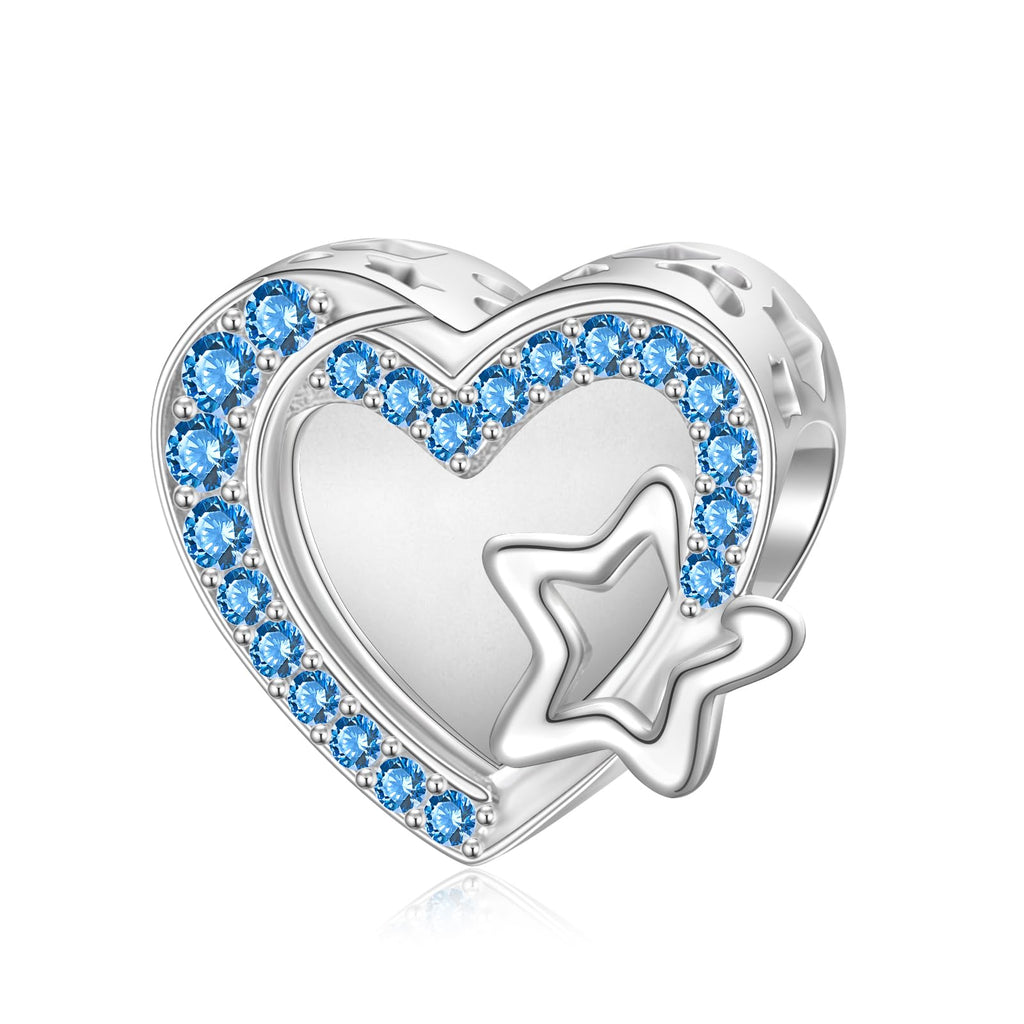 925 Sterling Silver Star Charm – Compatible with Pandora & European Bracelets