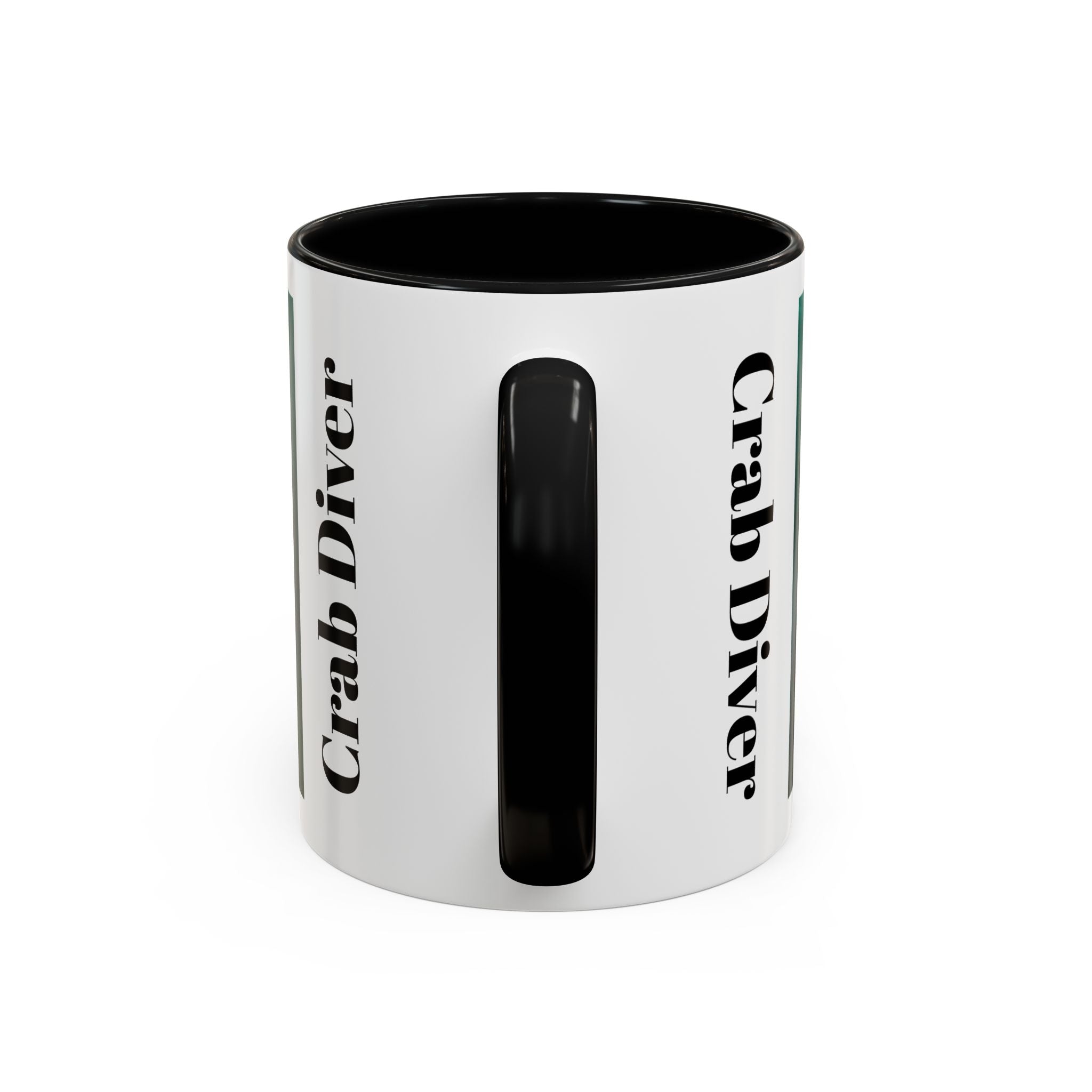 Crab Diver Accent Coffee Mug — Underwater Scuba Scene (11/15oz)