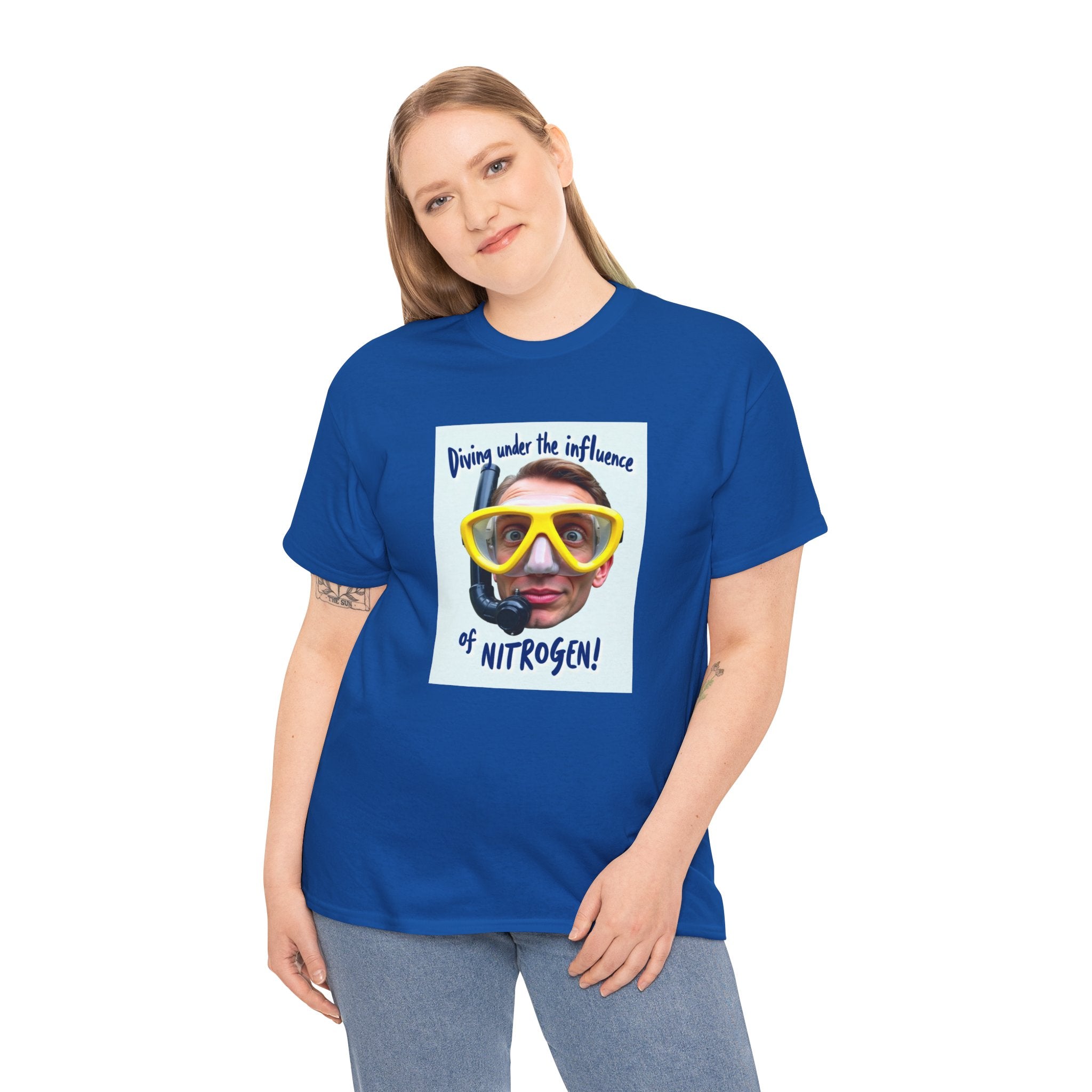 Nitrogen Dive Tee — "Diving Under the Influence of Nitrogen" Scuba Humor T-Shirt