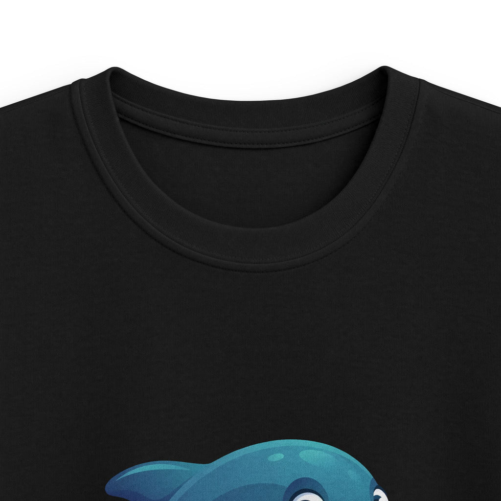 Kids Swim Team T‑Shirt — Cute Dolphin Graphic Tee for Children
