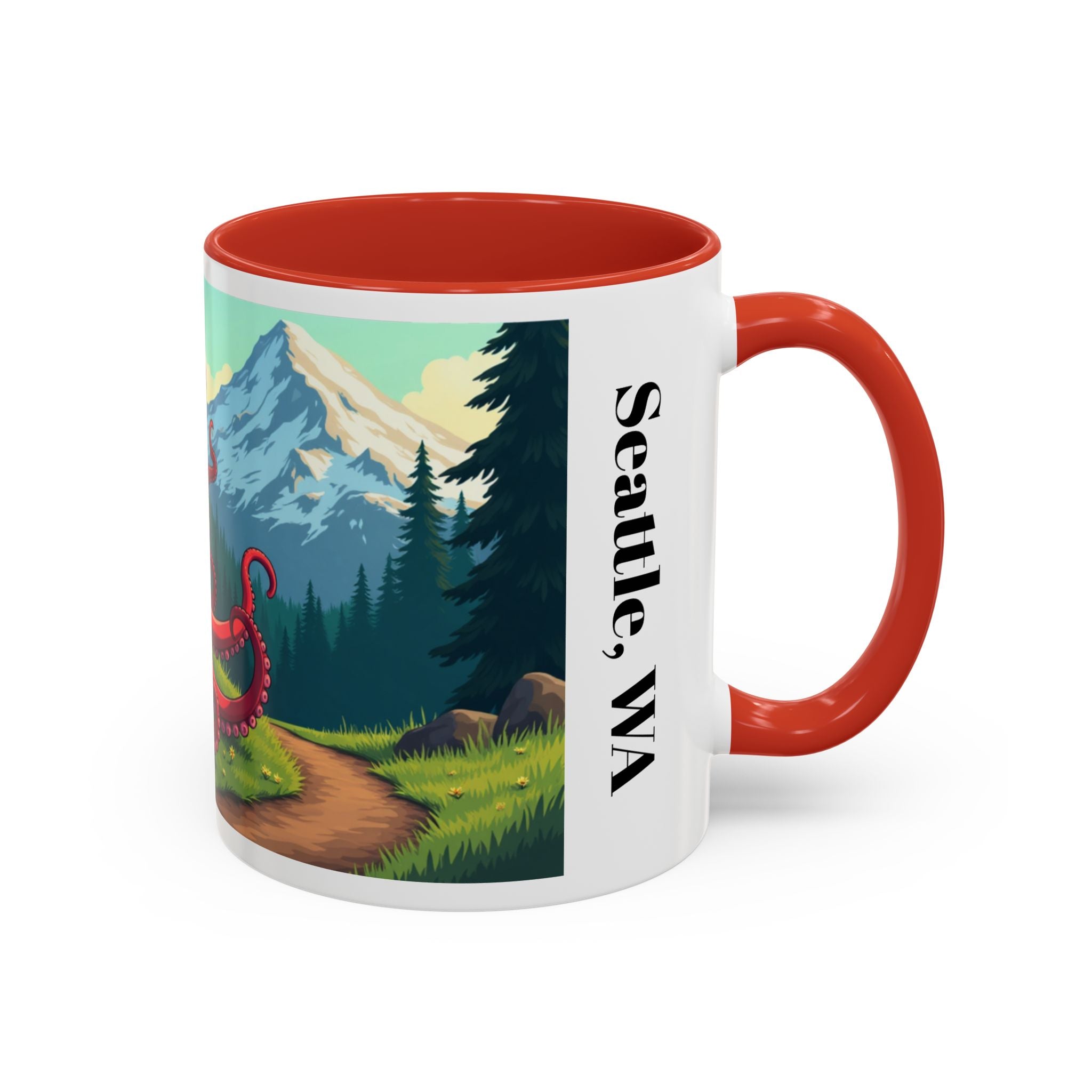 Coffee Mug — Seattle Octopus Scenic Accent Mug (11/15oz)