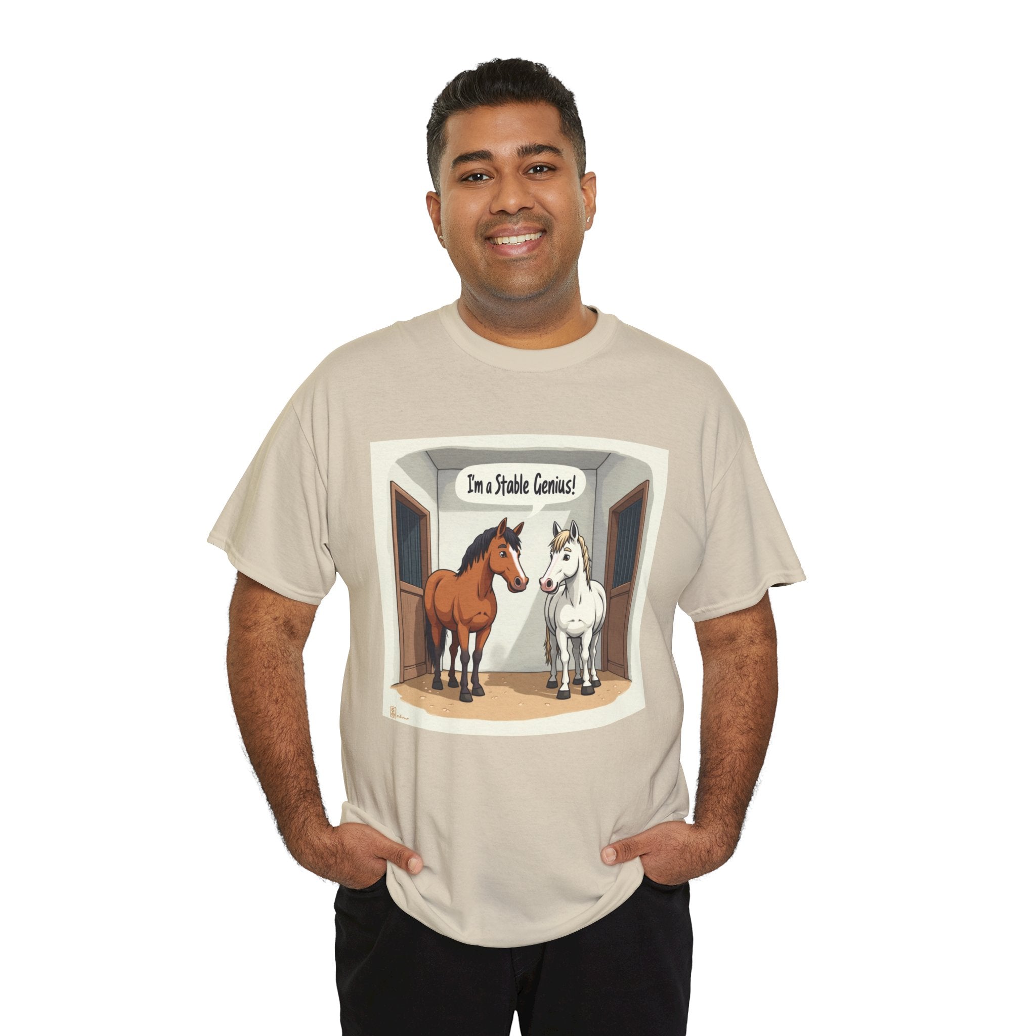 Horse Stable Tee — "I'm Stable Genius" Funny Equestrian T-Shirt