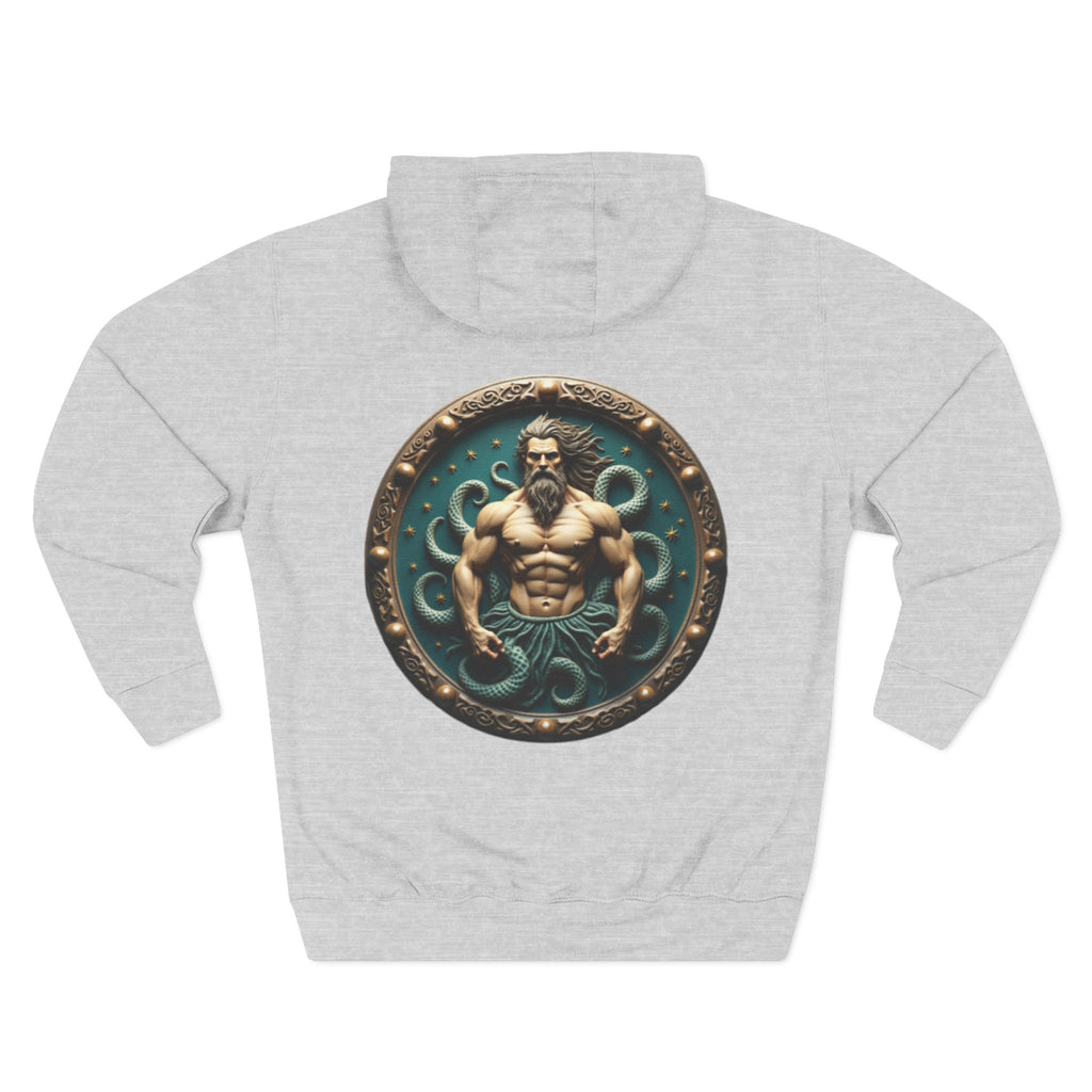 Trident Warrior Hoodie — Mythic Neptune Muscle Graphic Hoodie