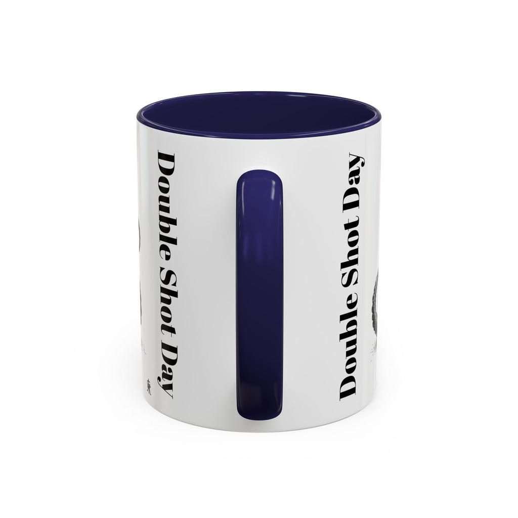 Octopus Coffee Mug — "Double Shot Day" Accent Ceramic Mug (11/15oz)